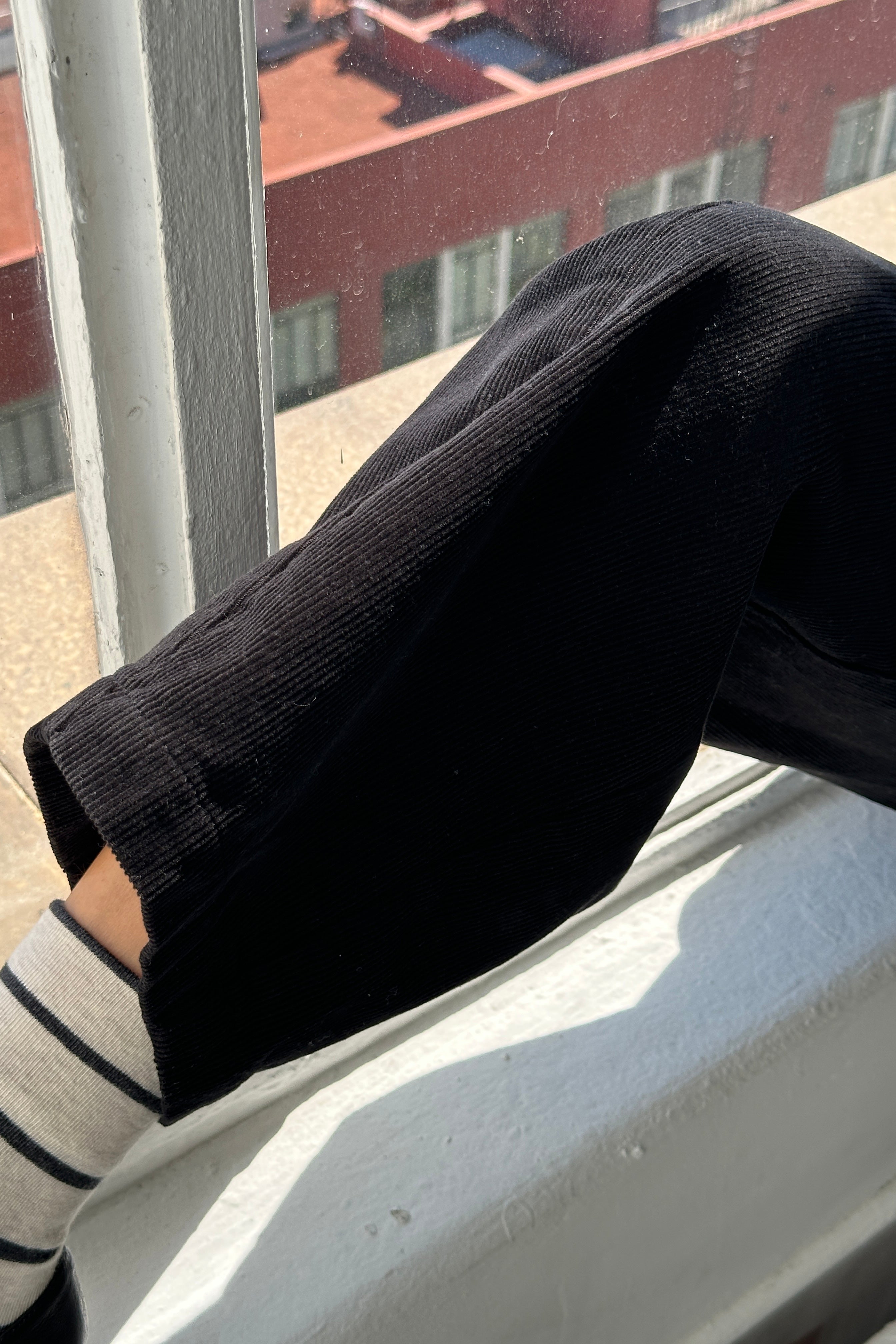 Corduroy Arc Pants - Black