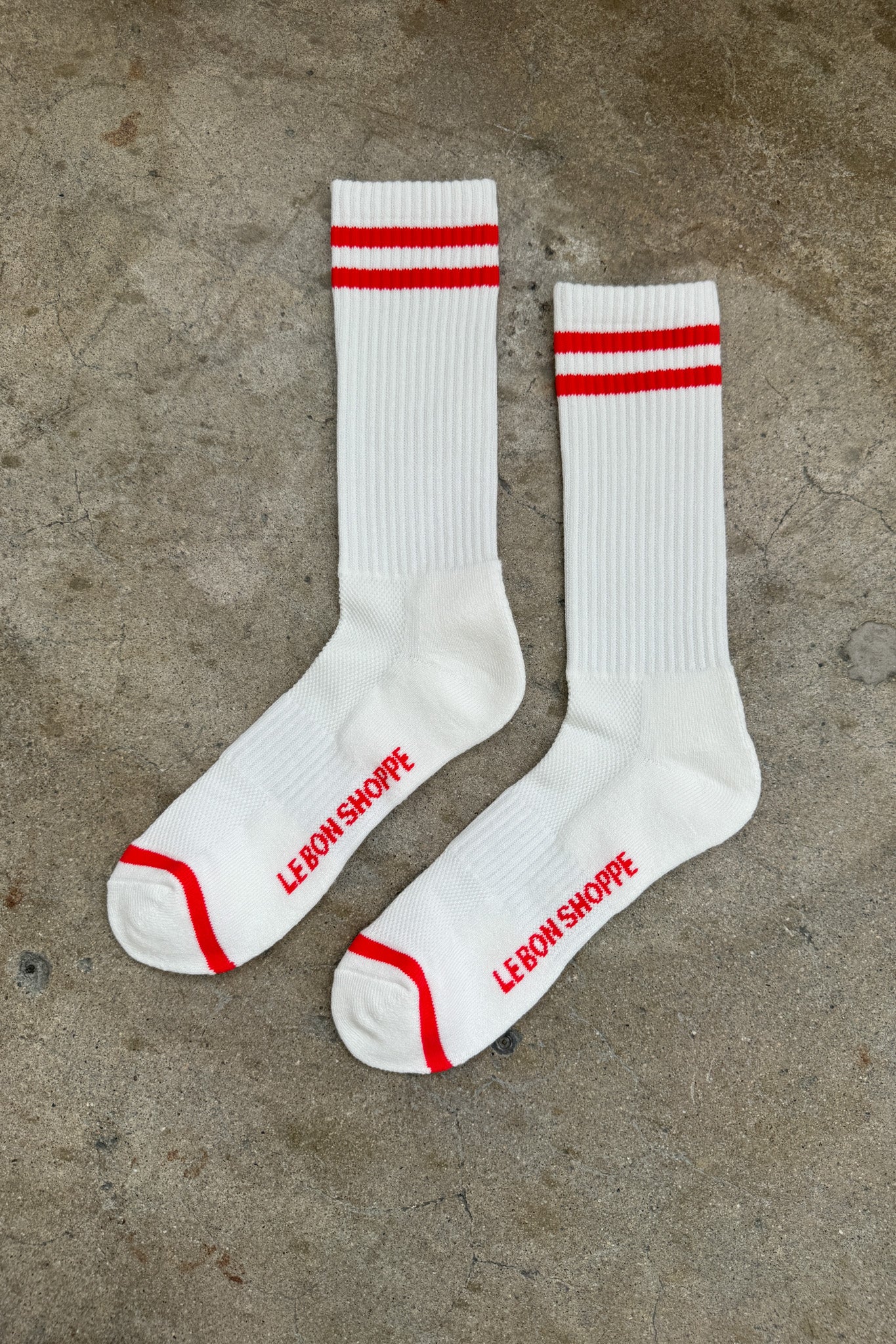 EXTENDED Boyfriend Socks - Clean White