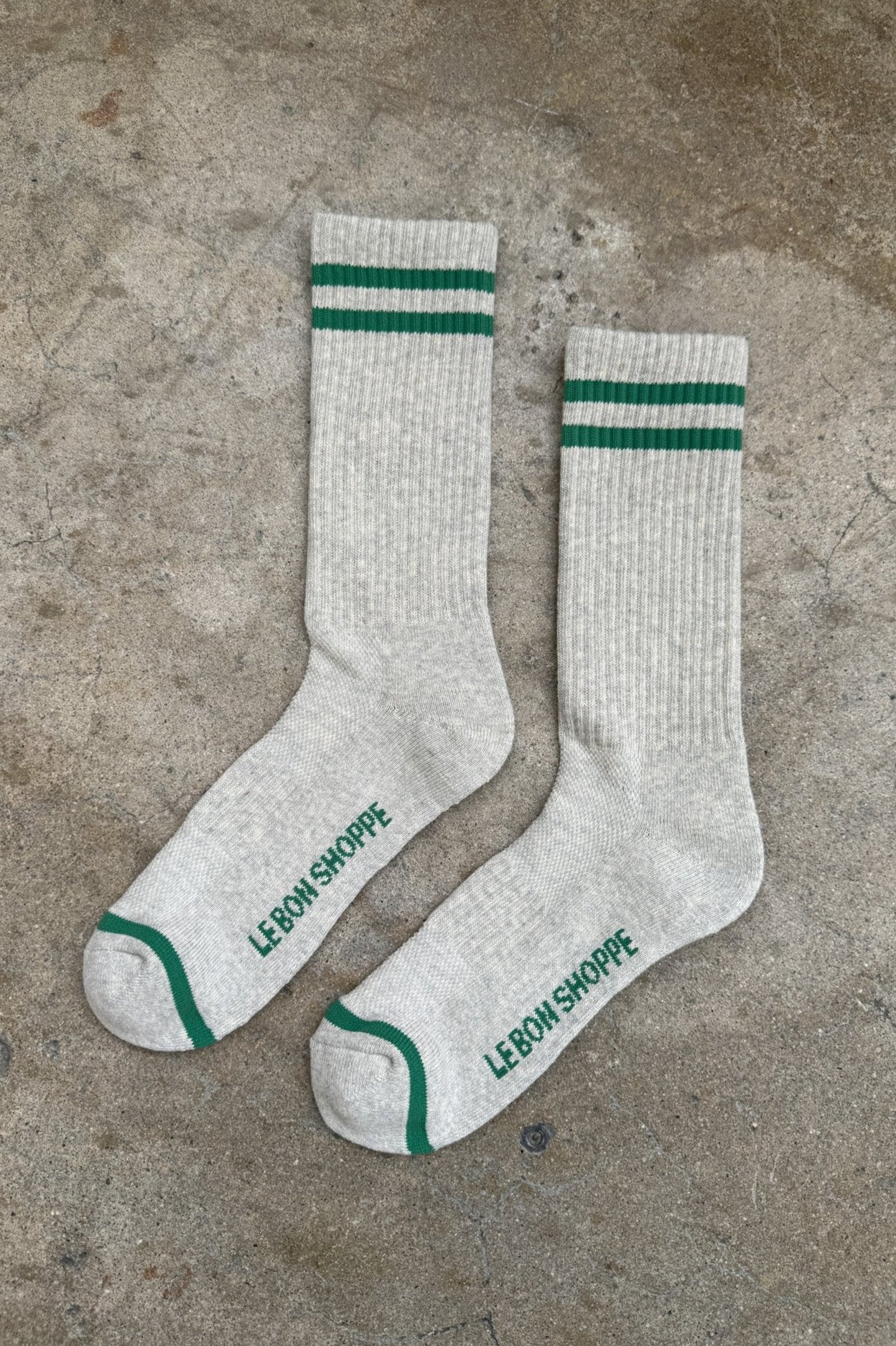 EXTENDED Boyfriend Socks - Lt. Grey
