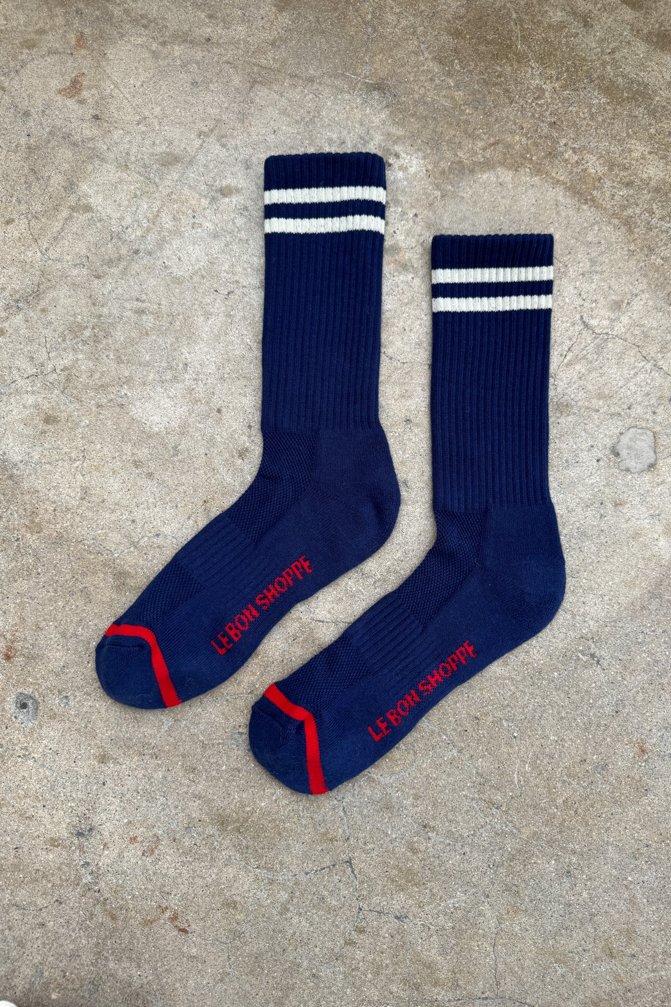 EXTENDED Boyfriend Socks - Navy