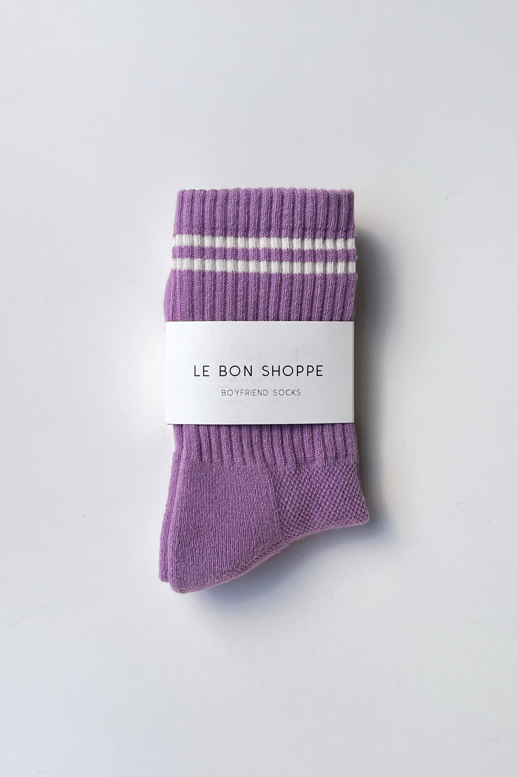 Boyfriend Socks - Grape