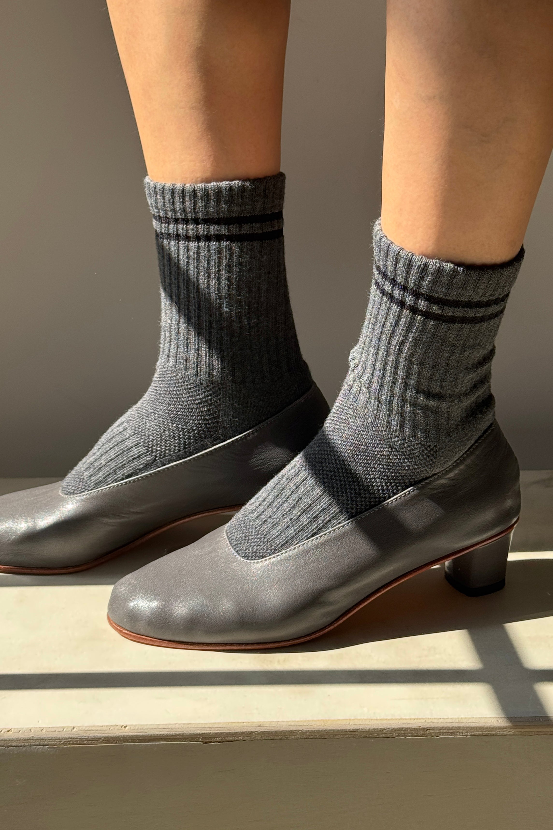 Boyfriend Socks - Charcoal