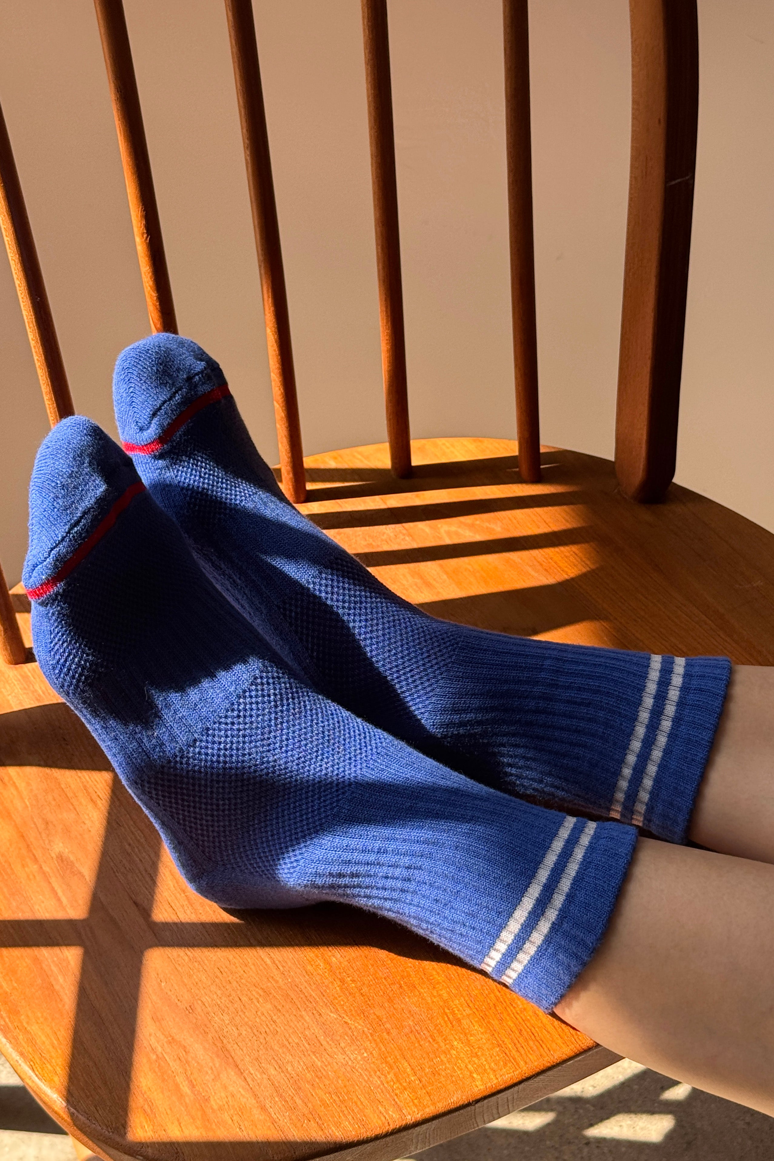 Boyfriend Socks - Cobalt