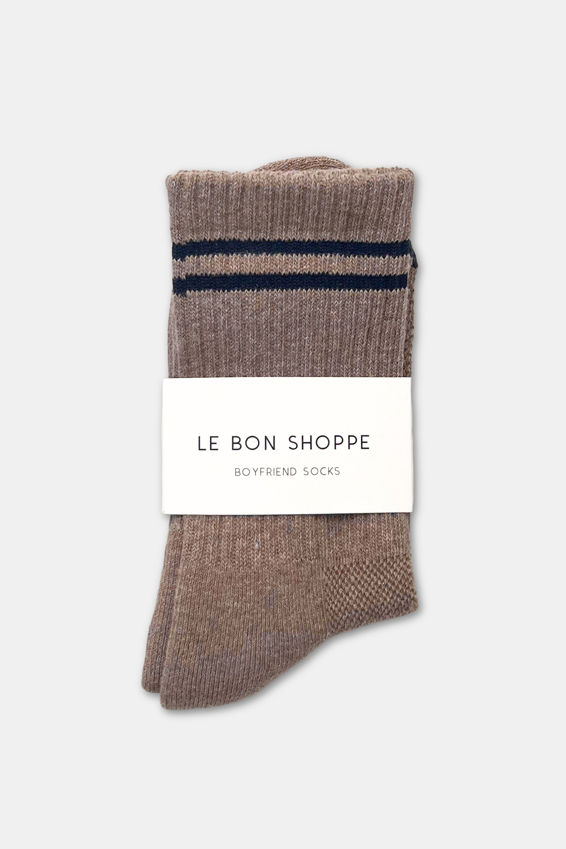 Boyfriend Socks - Cocoa