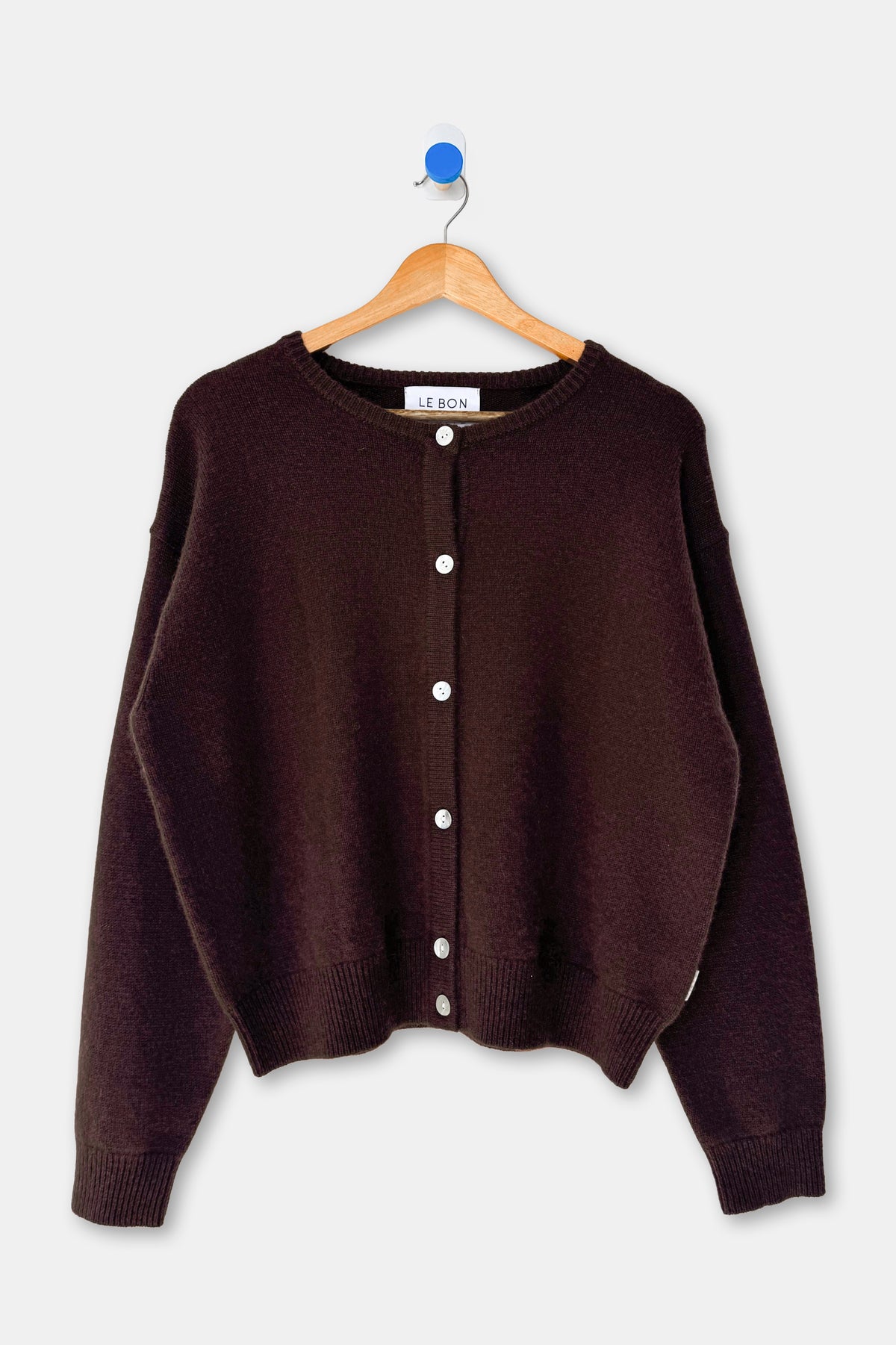 Bailey Cashmere Blend Cardigan - Espresso