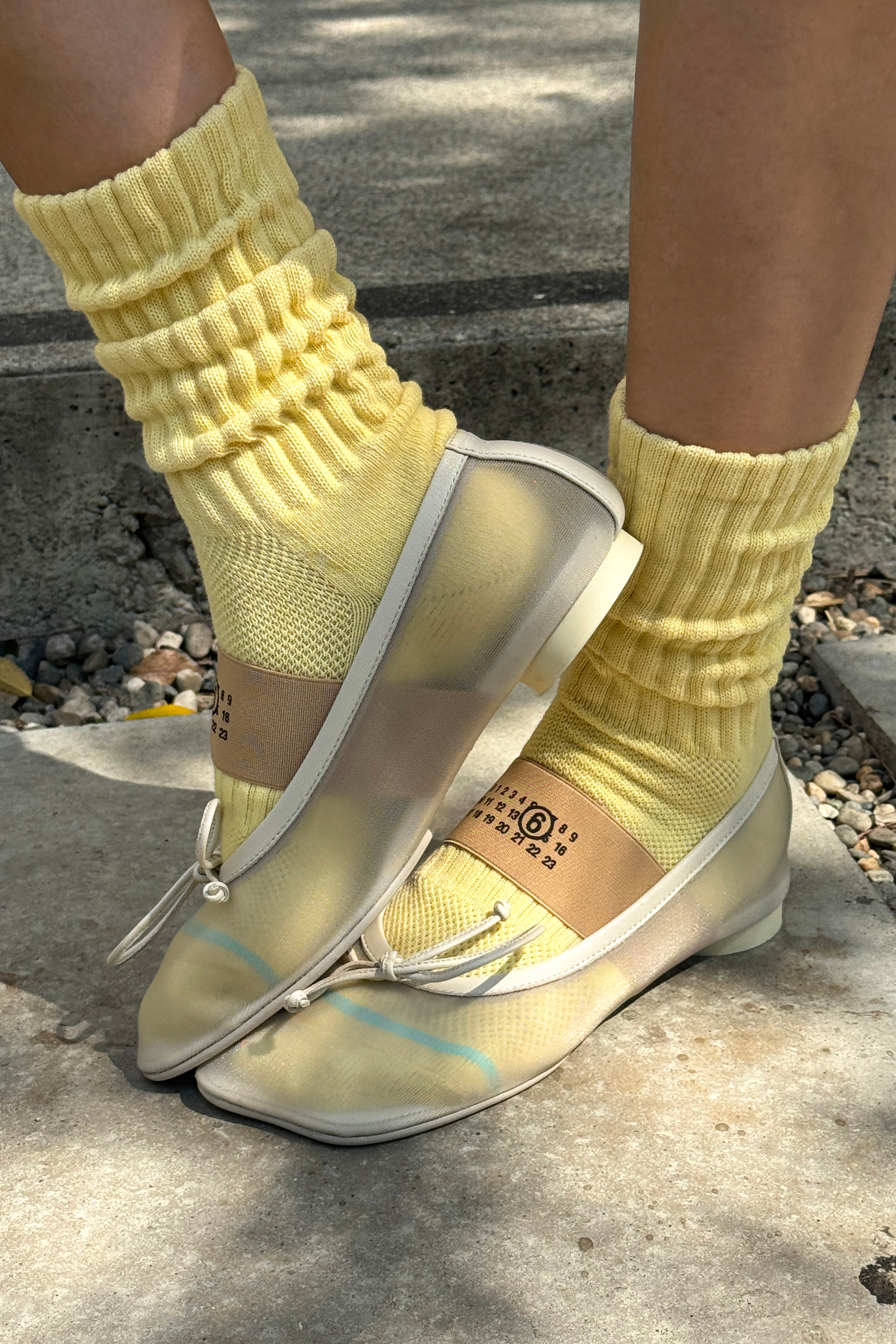 Ballet Socks - Pale Yellow