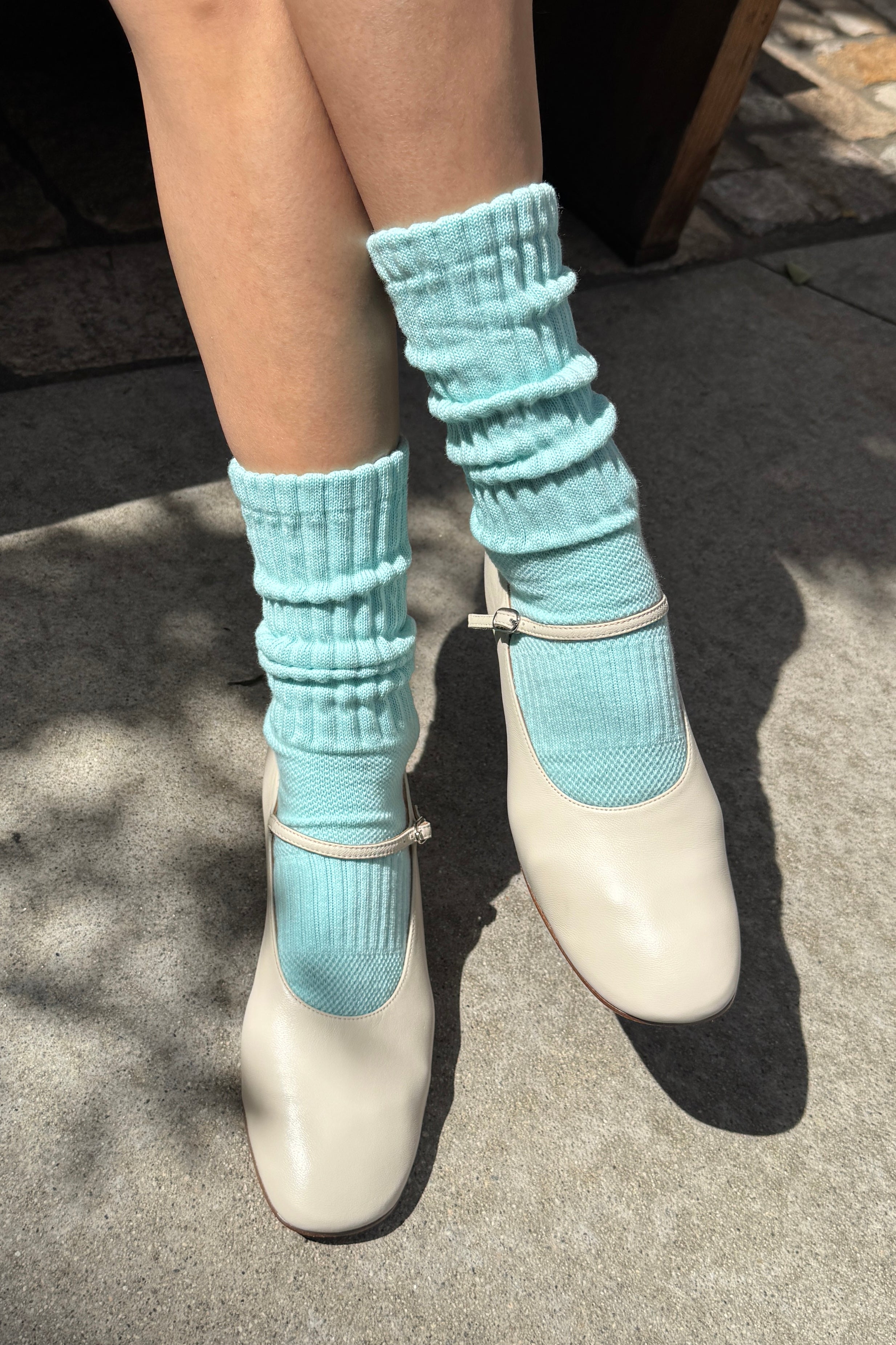 Ballet Socks - Aqua