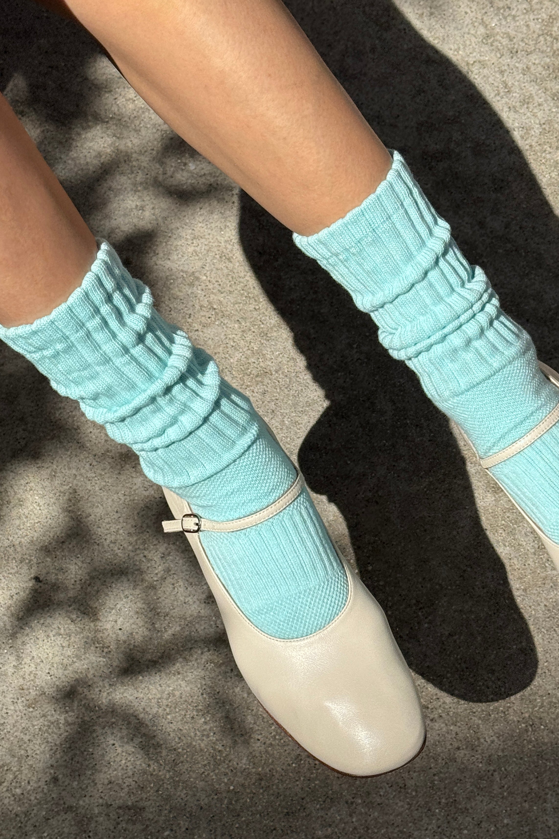 Ballet Socks - Aqua