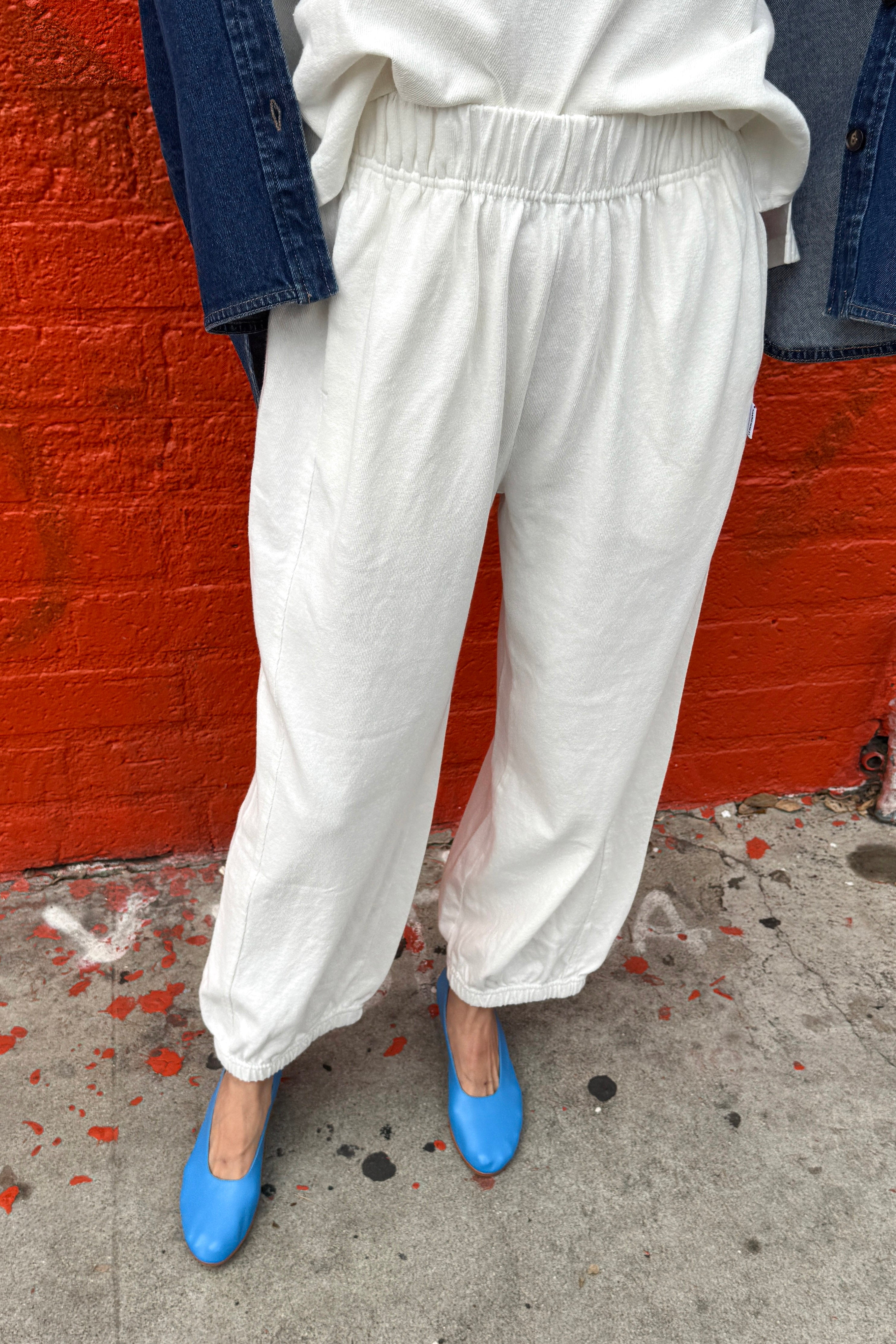 Balloon Pants - White Cotton
