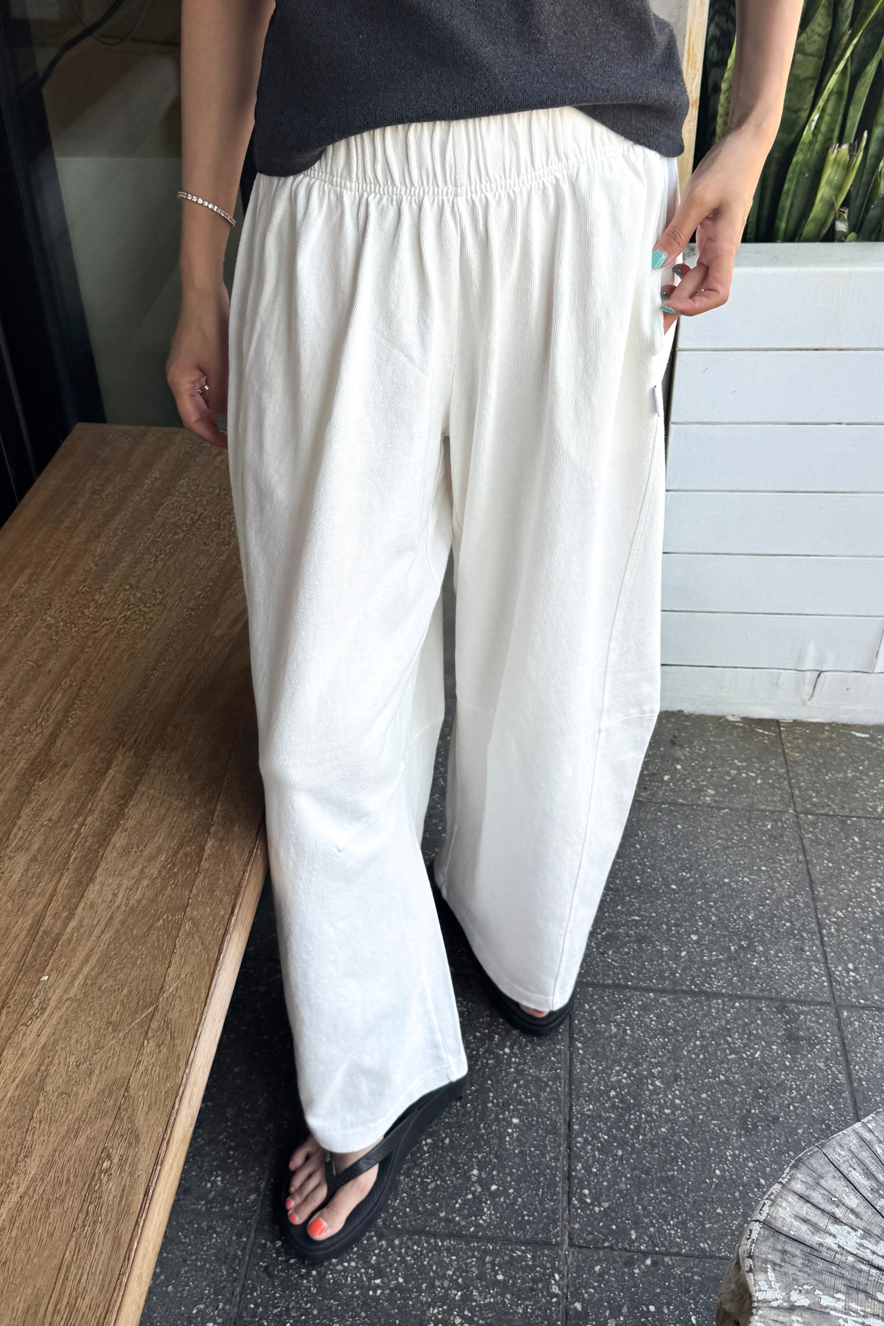Bare Pants - White Cotton
