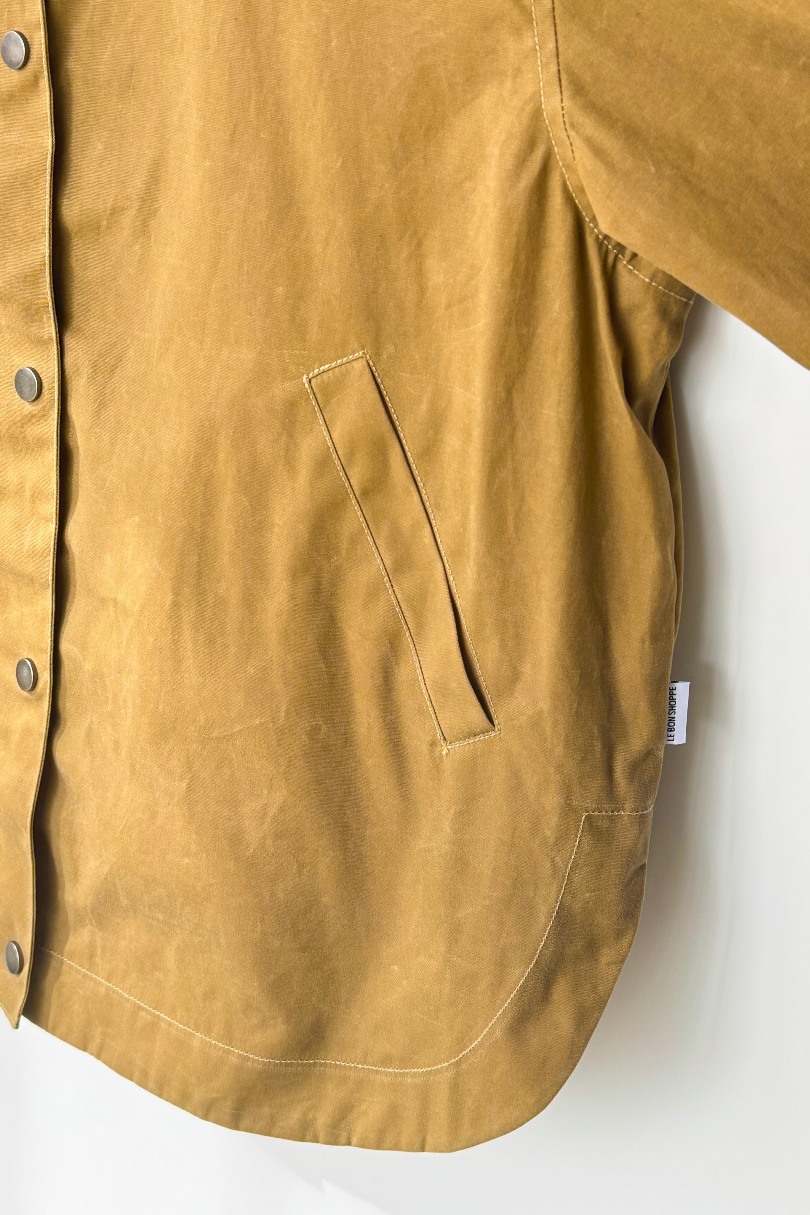 Blair Waxed Cotton Jacket - Khaki