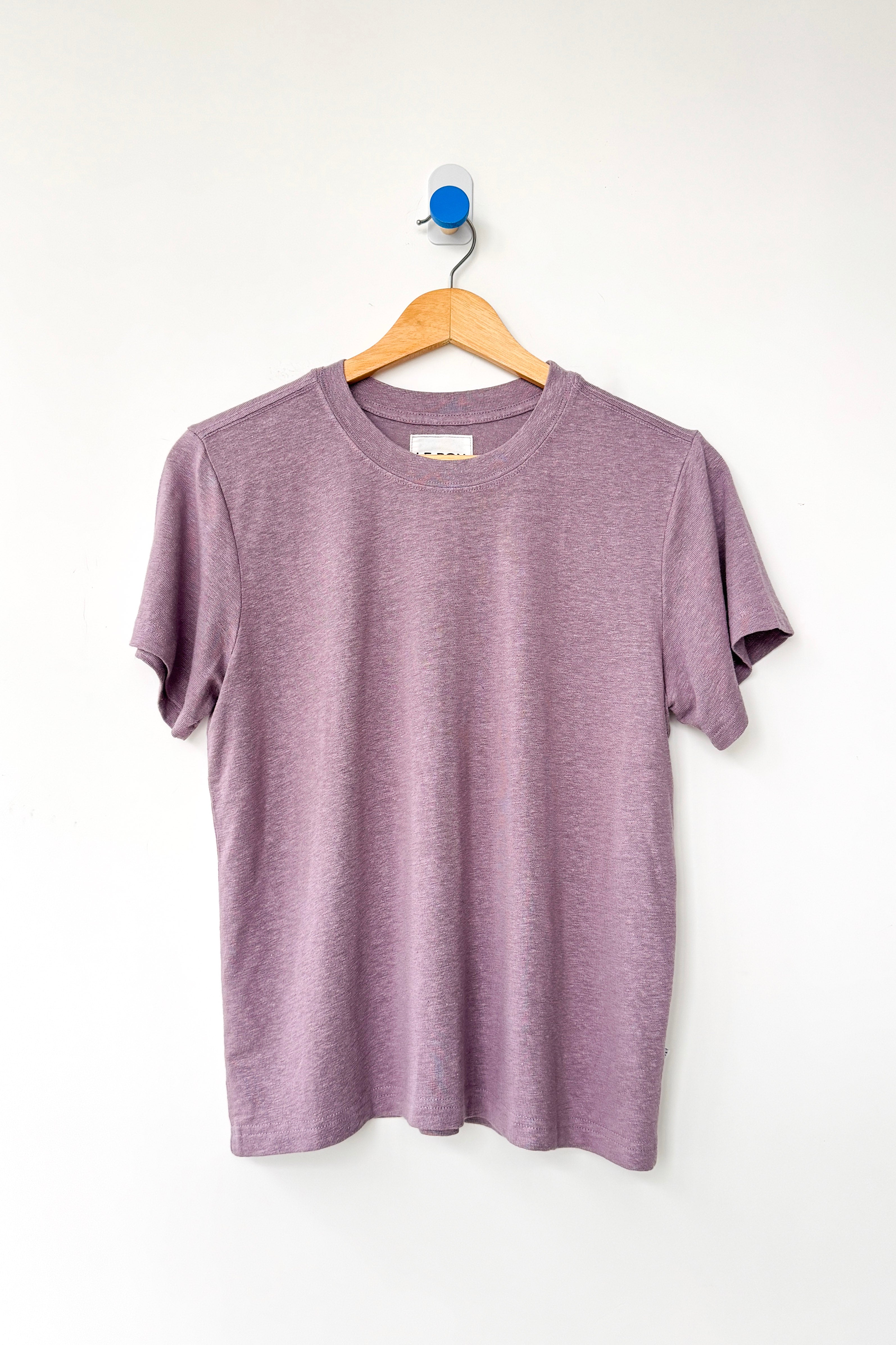 Bo Linen Blend Tee - Lavender