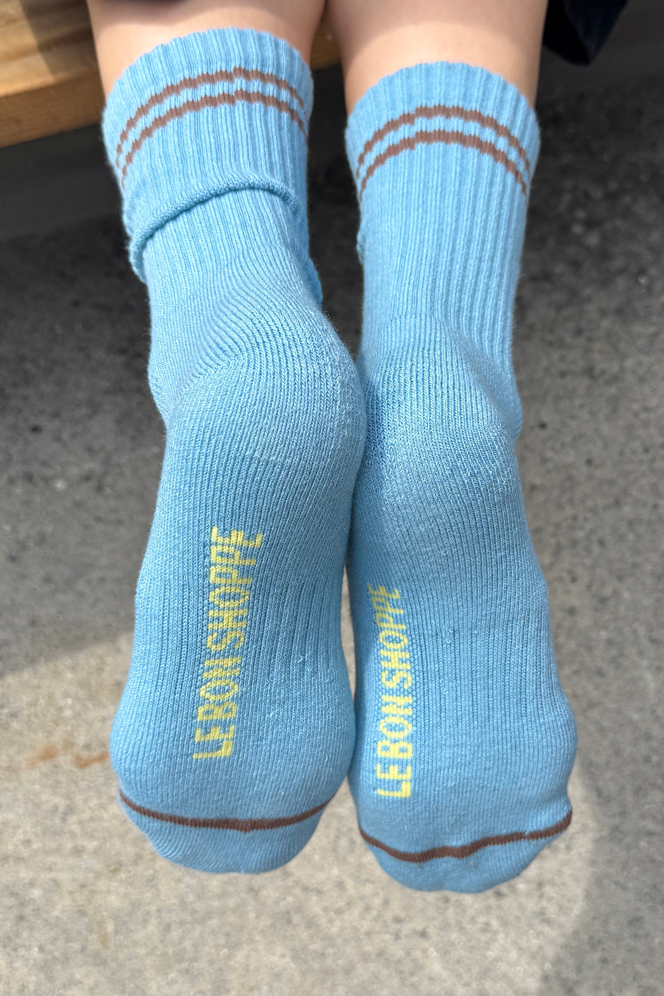 Boyfriend Socks - Powder Blue