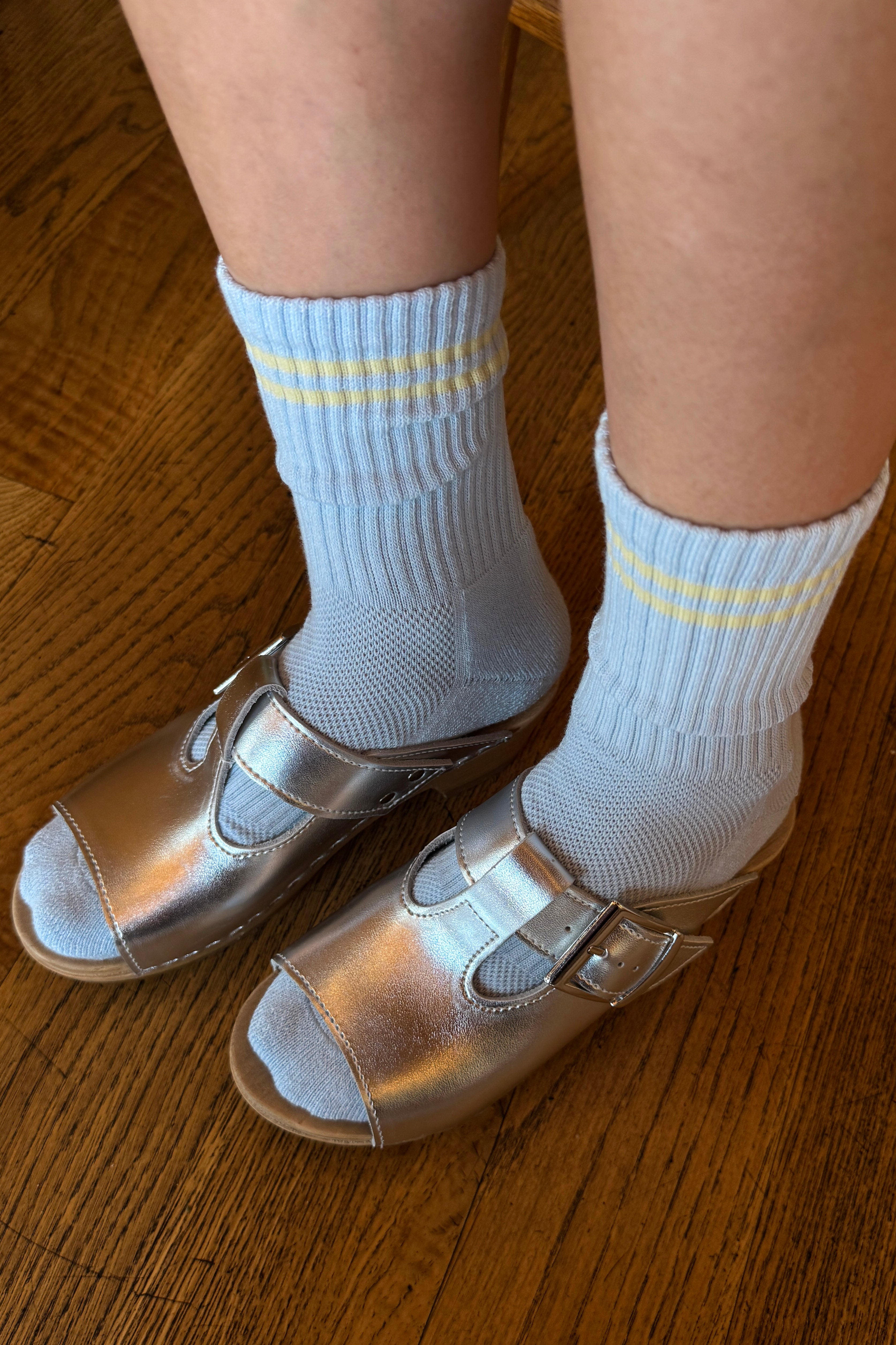 Boyfriend Socks - Pastel Sky