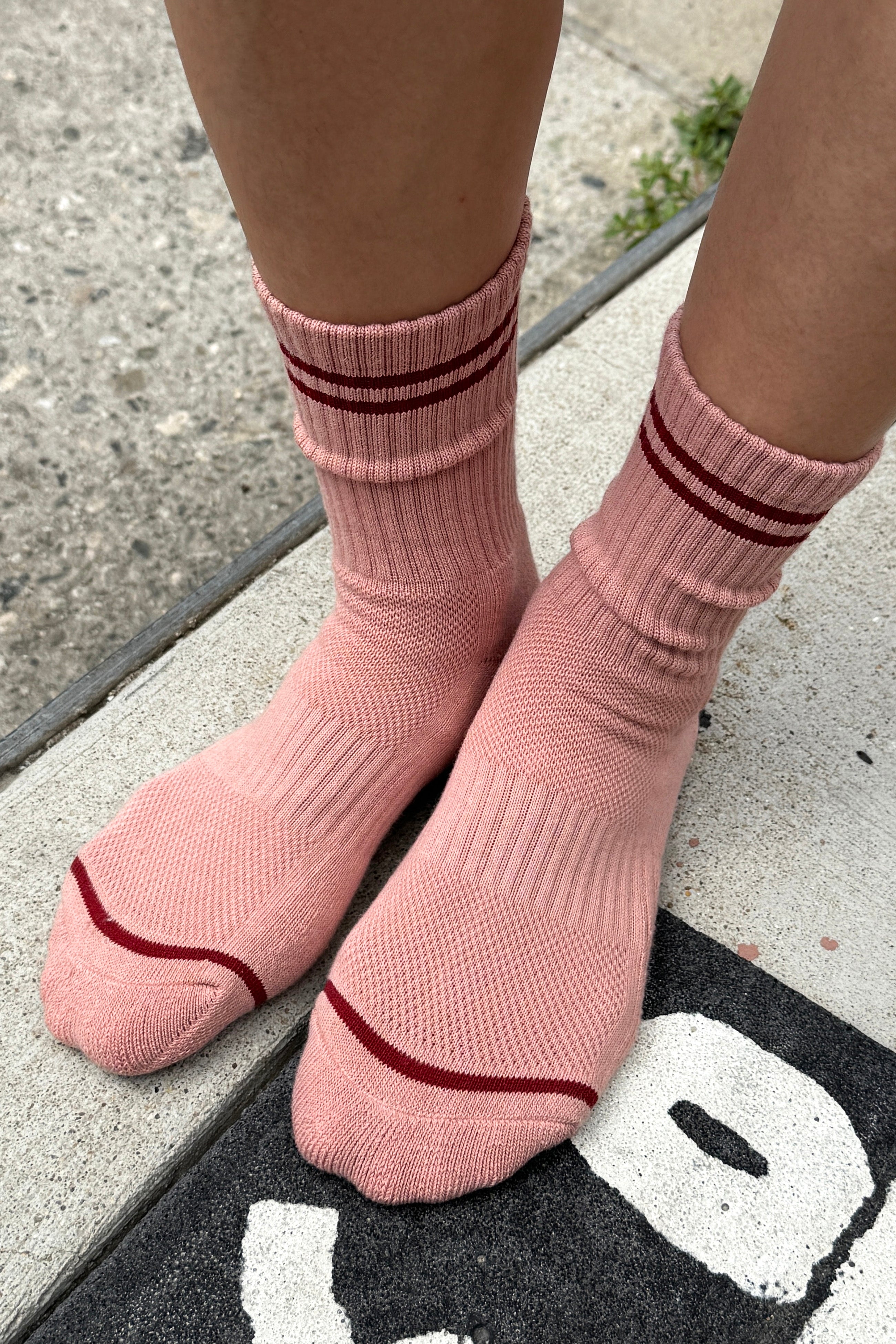 Boyfriend Socks - Vintage Pink