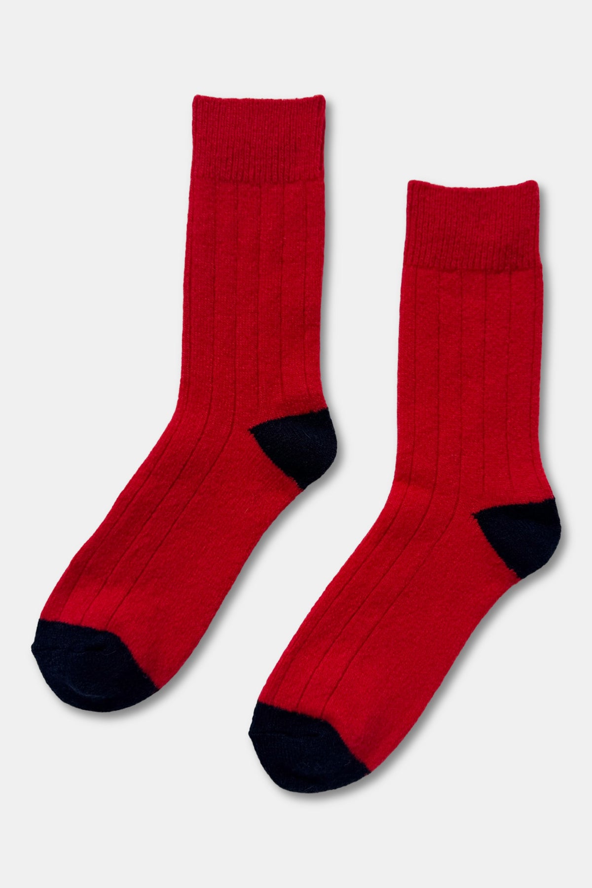 Cashmere Blend Classic Socks - Poppy Red