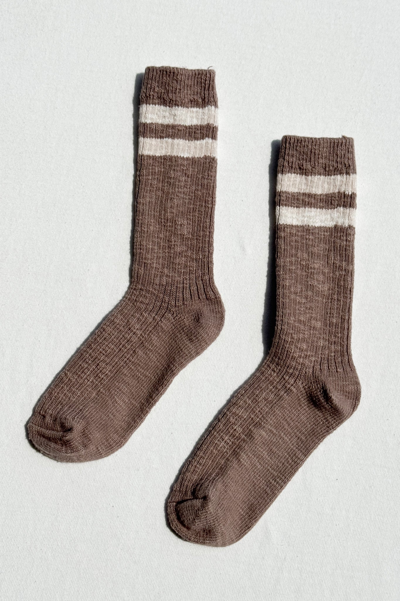 Cottage Varsity Socks - Flax Varsity
