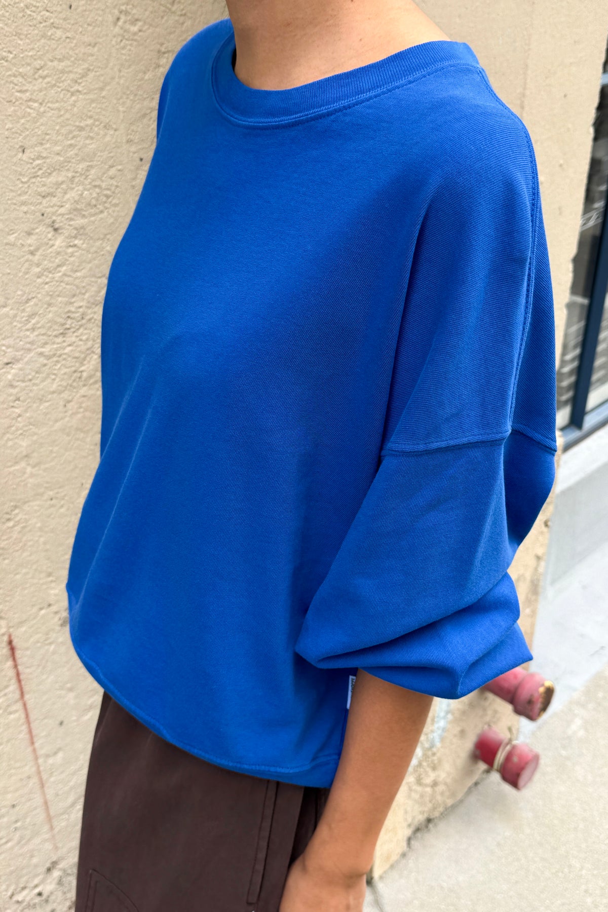 Cali Jersey Sweatshirt - Cobalt