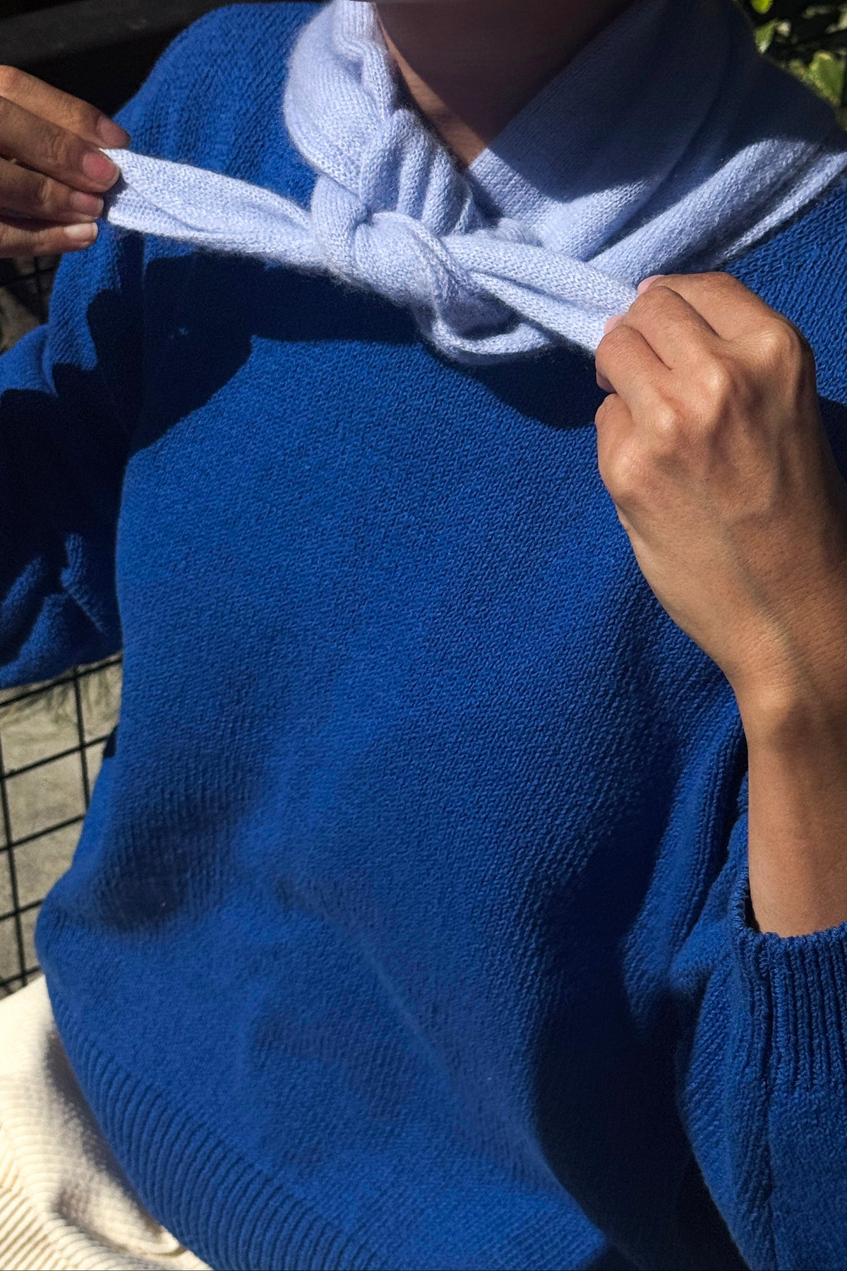 Cashmere Bandana - Powder Blue