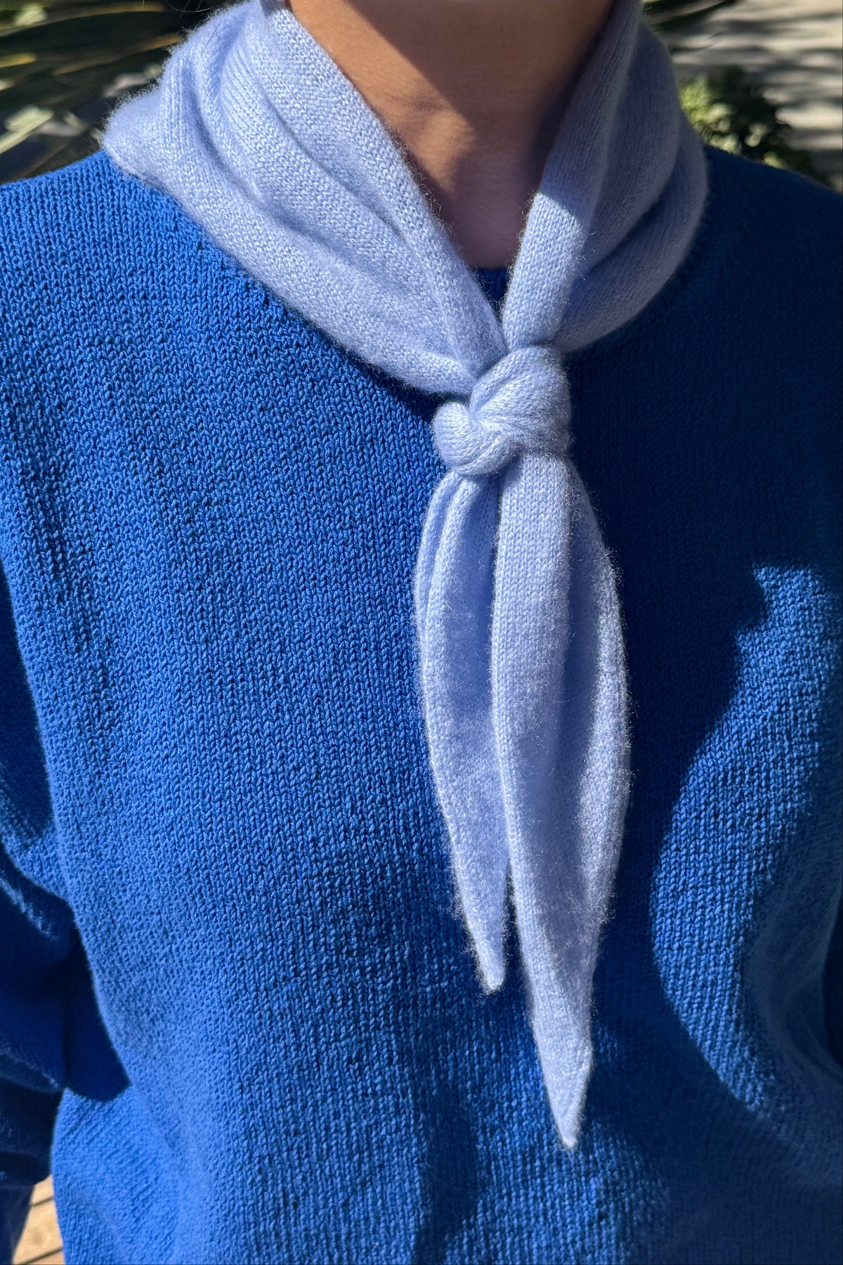 Cashmere Bandana - Powder Blue