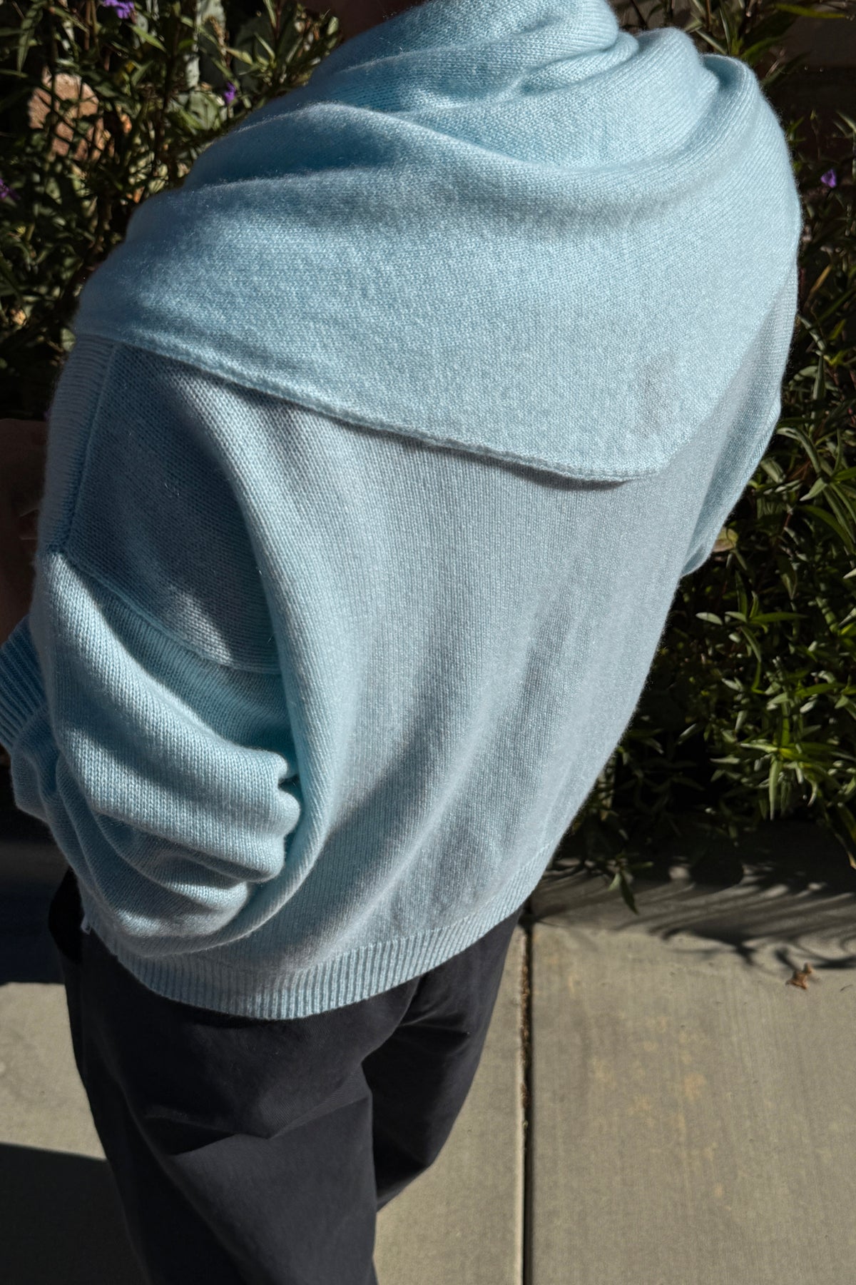 Cashmere Blend Shawl - Baby Blue