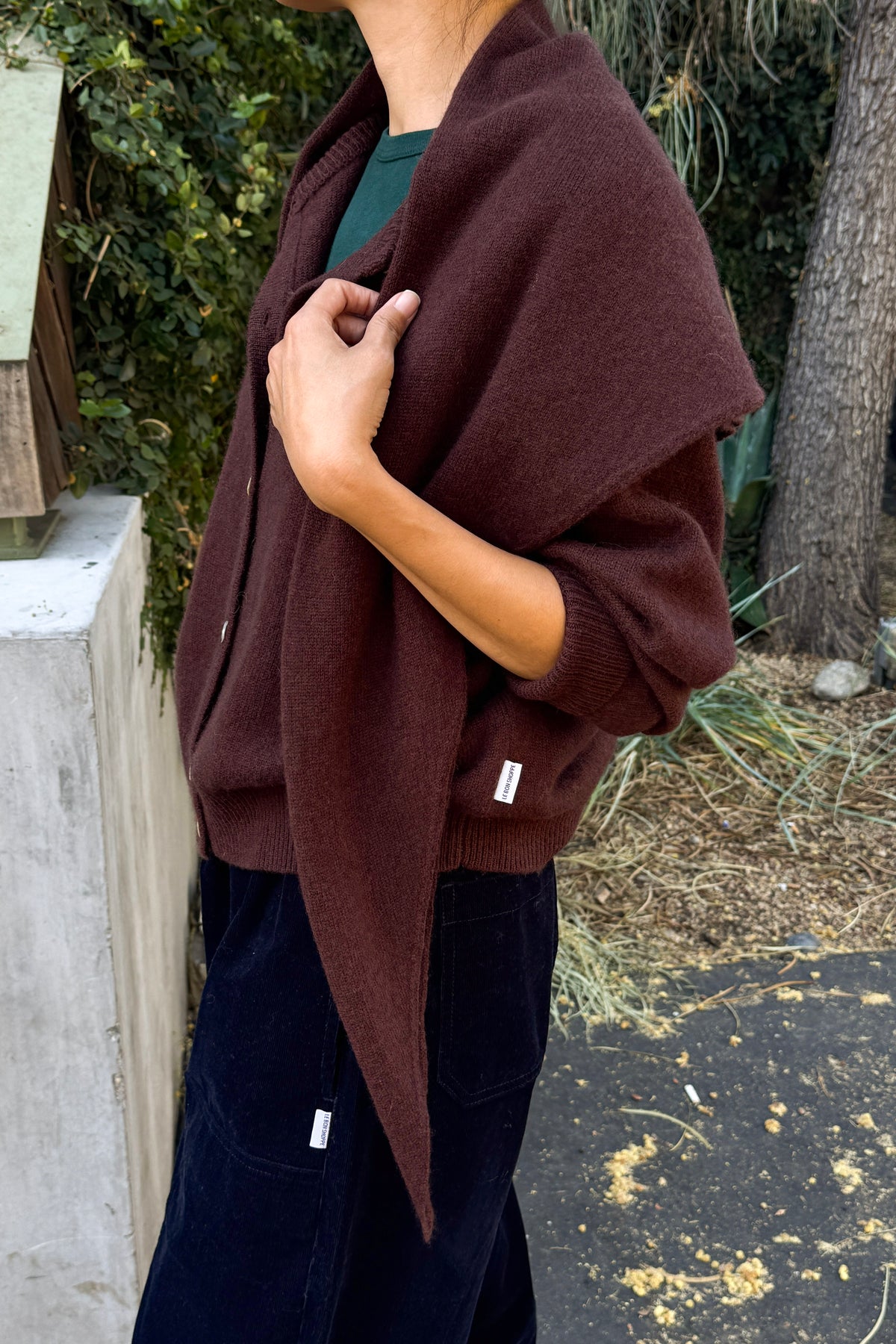 Cashmere Blend Shawl - Espresso