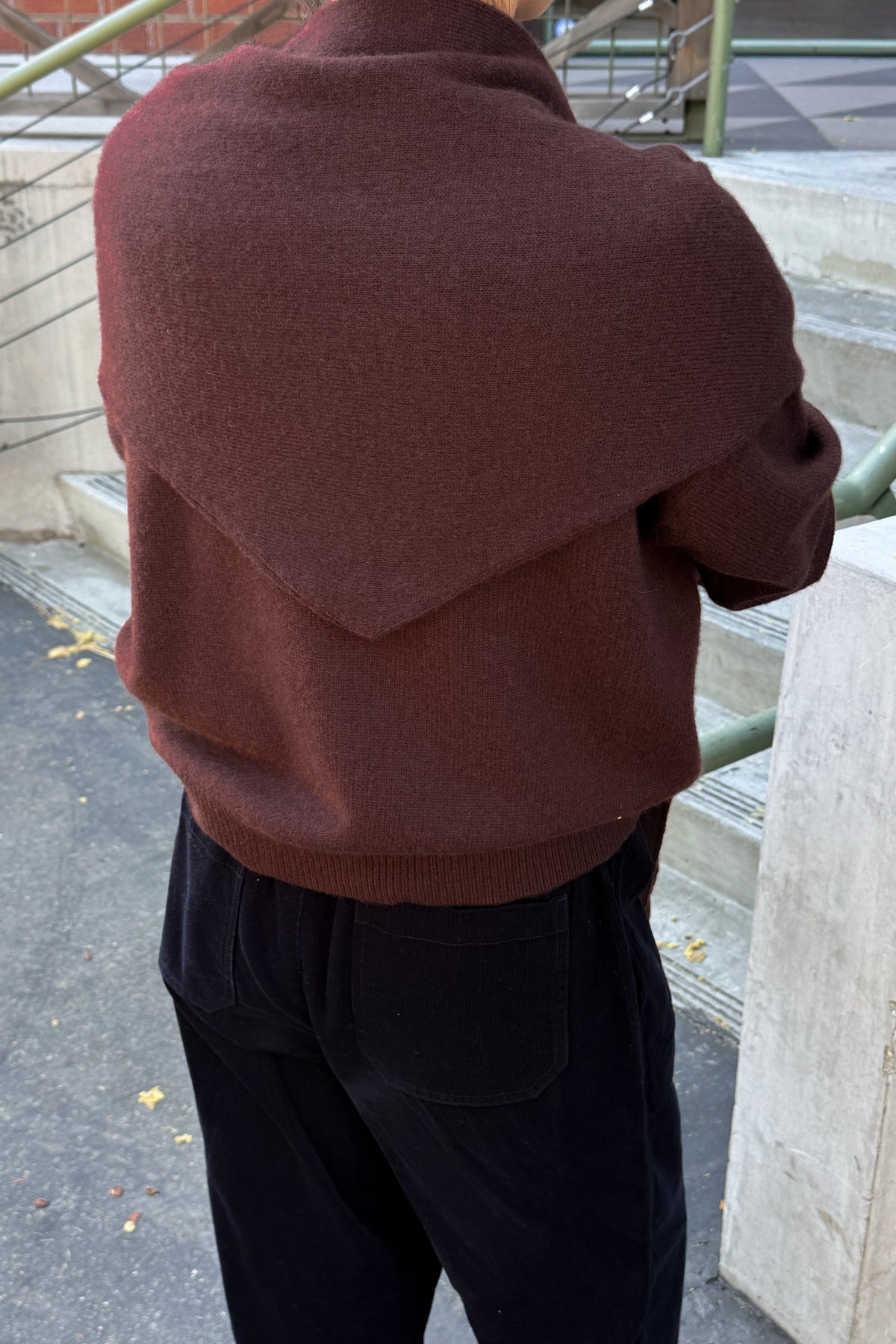 Cashmere Blend Shawl - Espresso