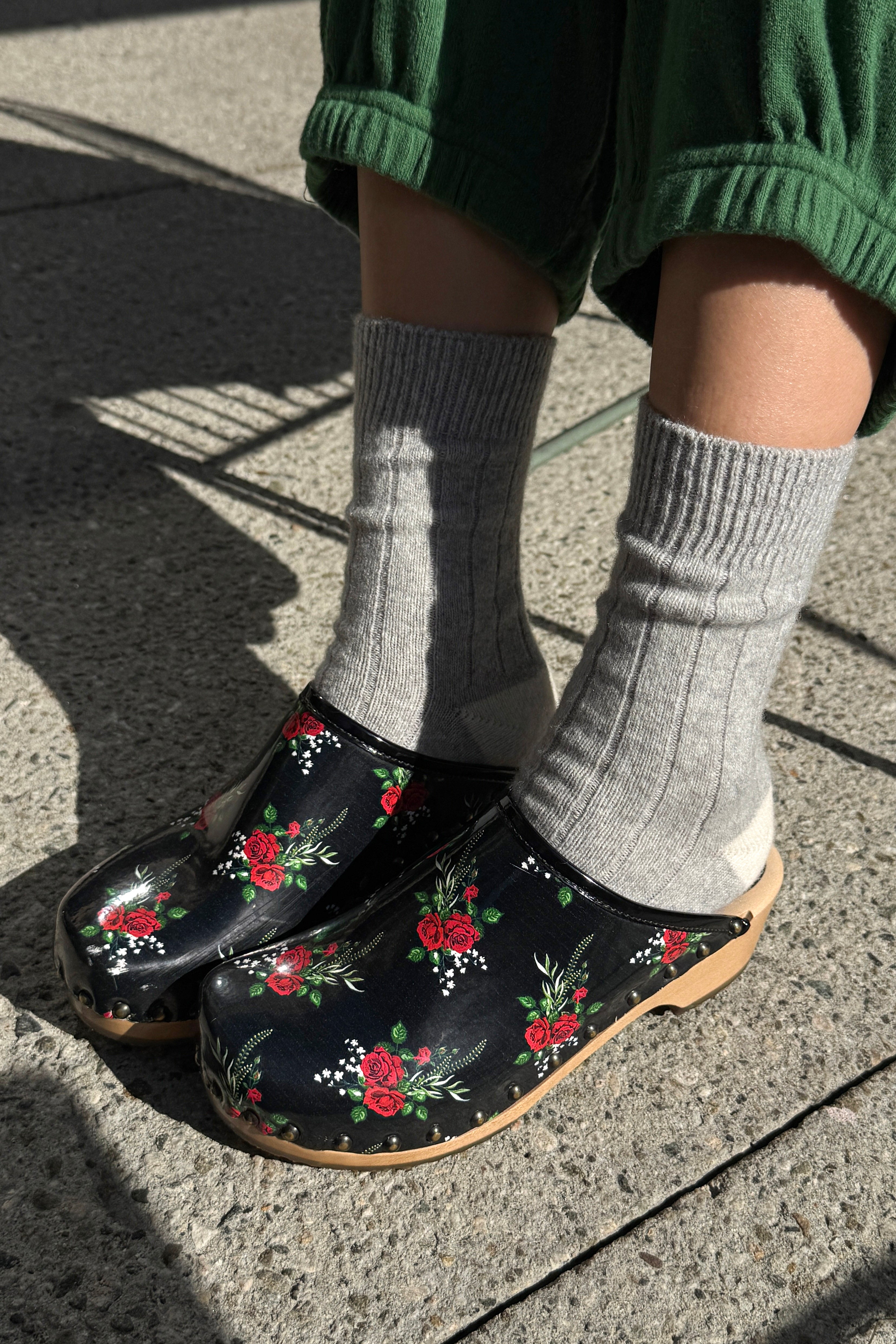 Classic Cashmere Socks - Grey Melange