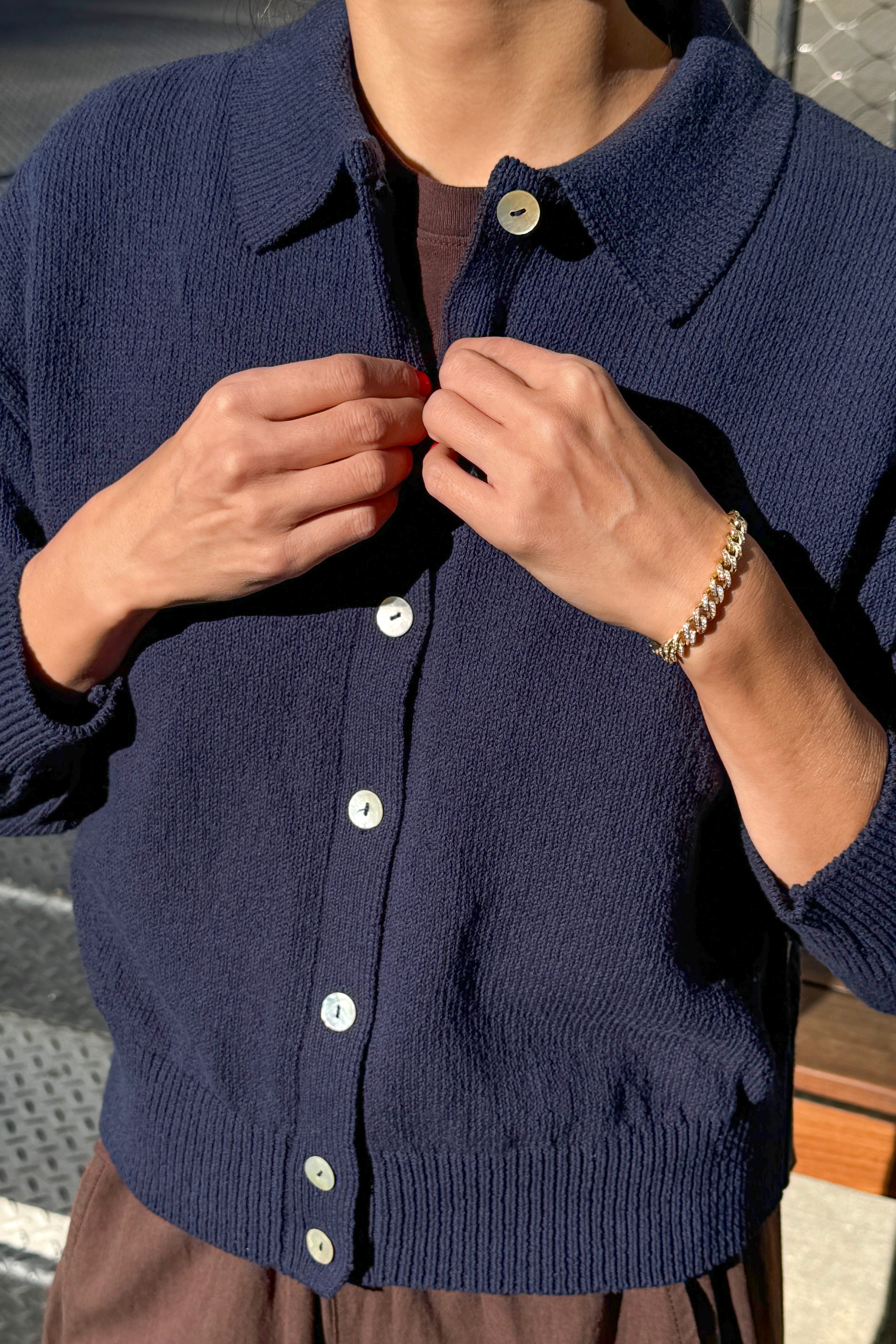 The Club Cardigan - Navy