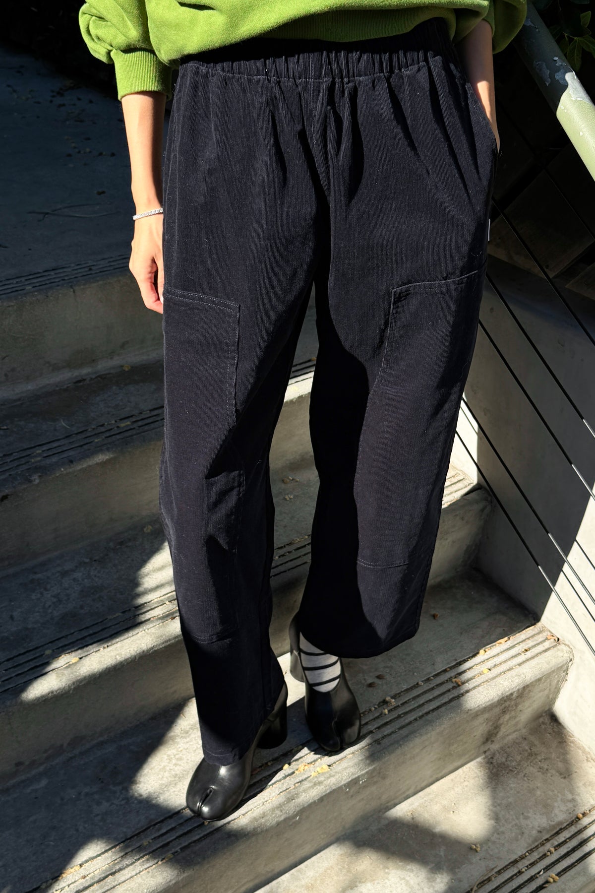 Corduroy Gardener's Pants - Navy