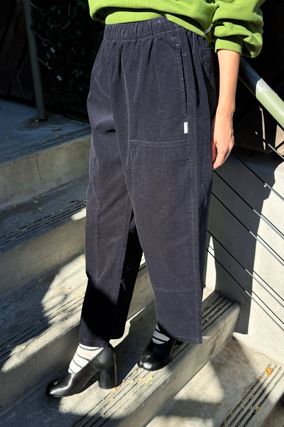Corduroy Gardener's Pants - Navy