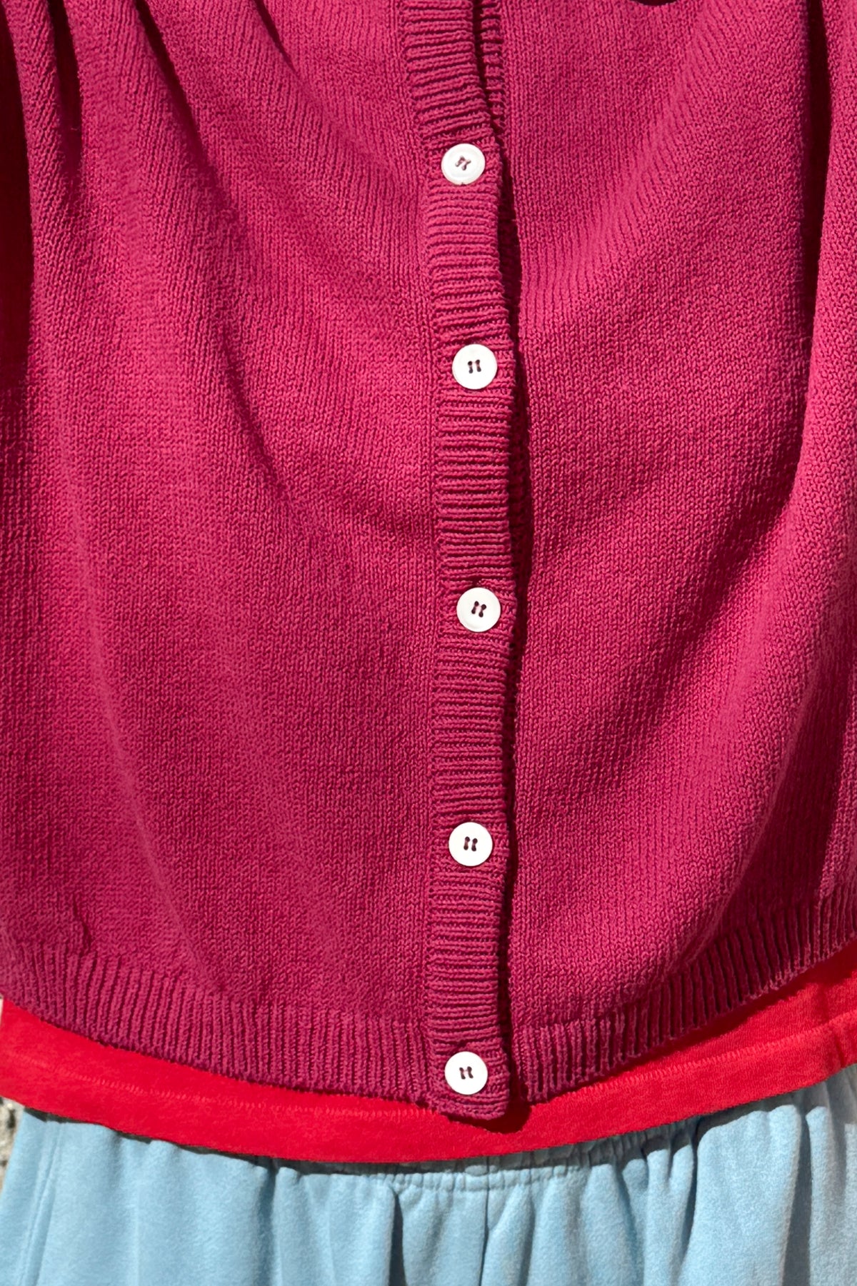 Cotton Leila Cardigan - Prune