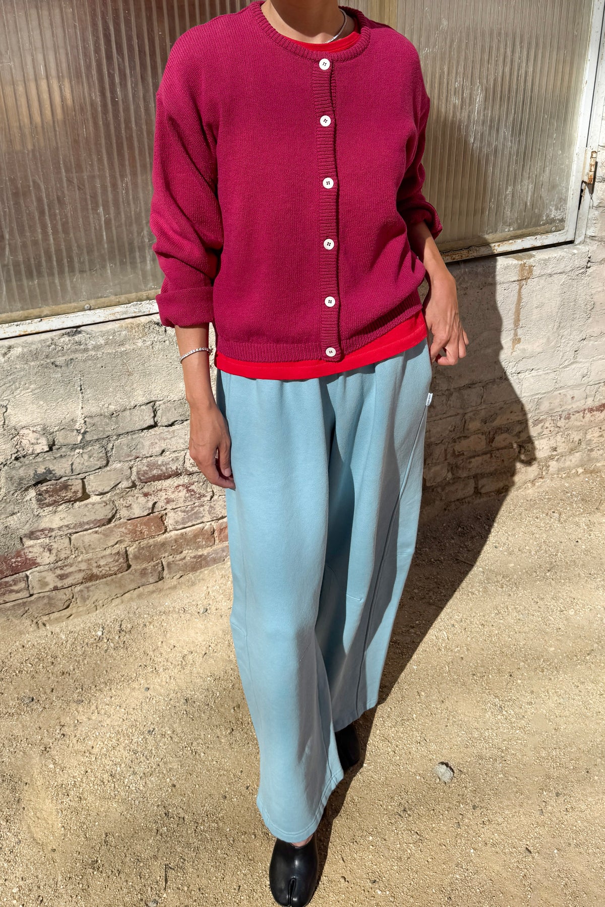 Cotton Leila Cardigan - Prune
