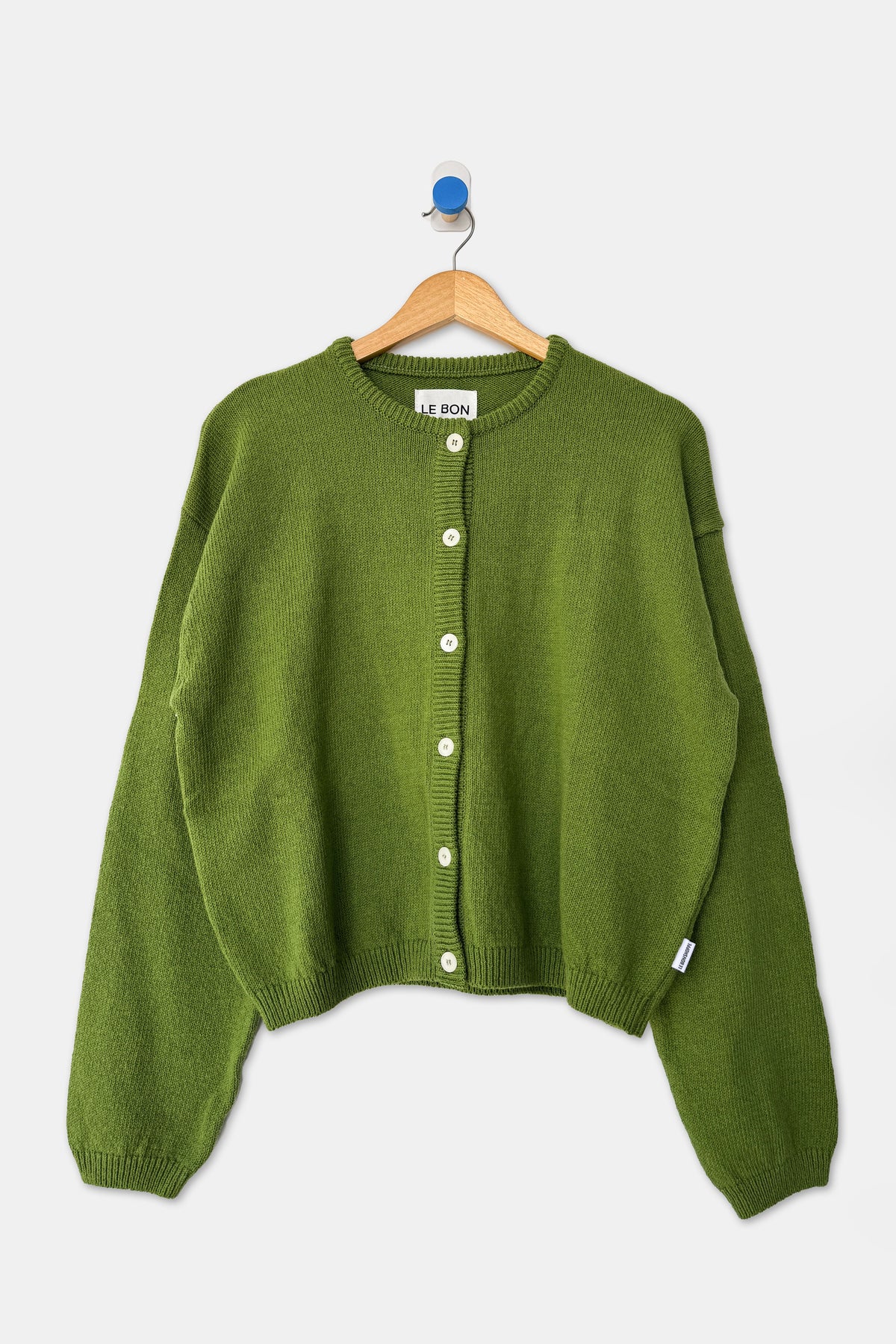 Cotton Leila Cardigan - Avocado