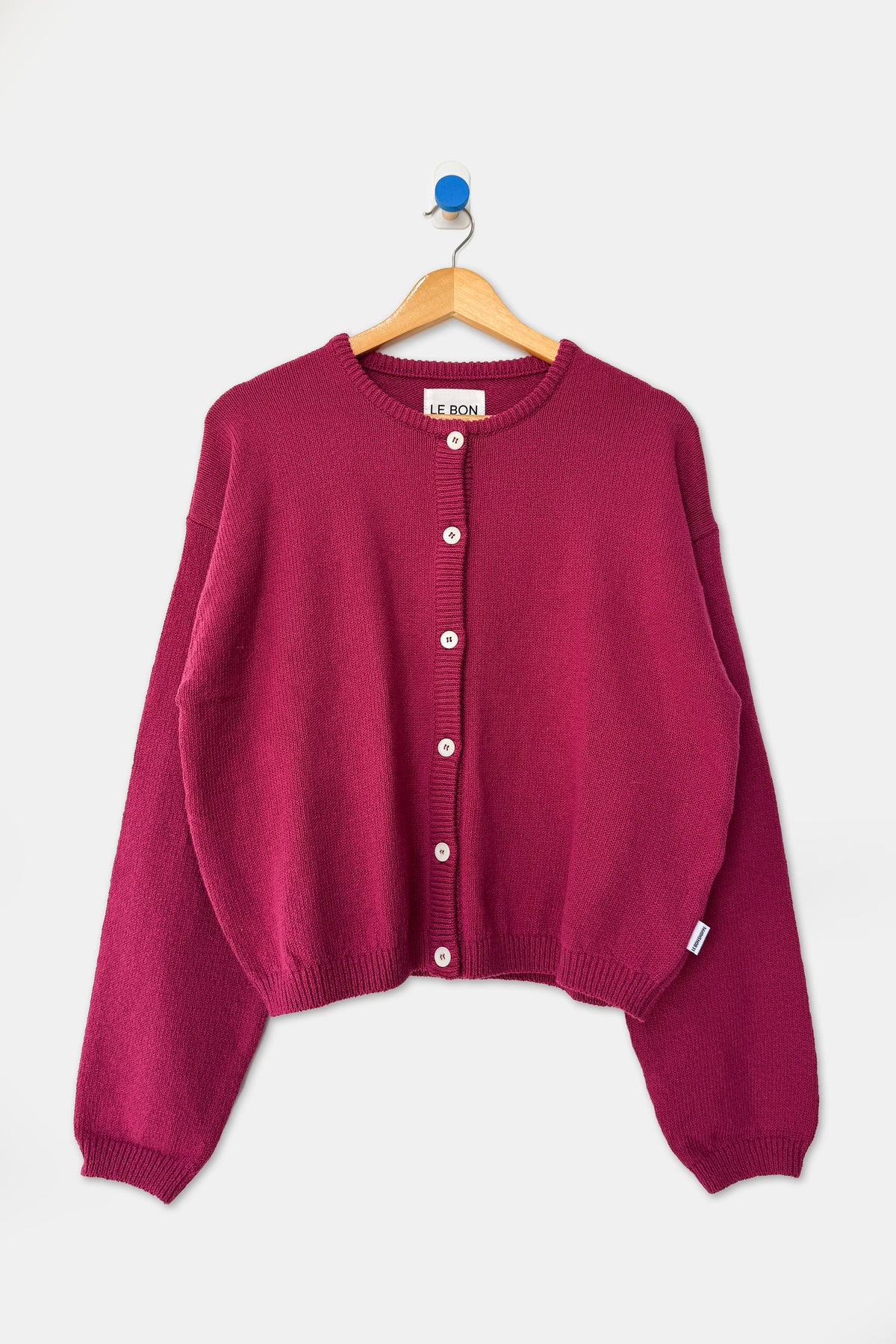 Cotton Leila Cardigan - Prune
