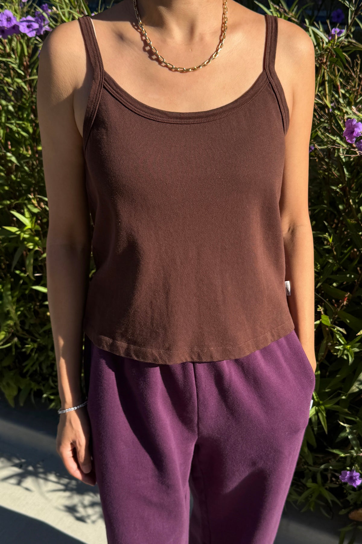 Premium Jersey Dana Cami - Dark Cacao
