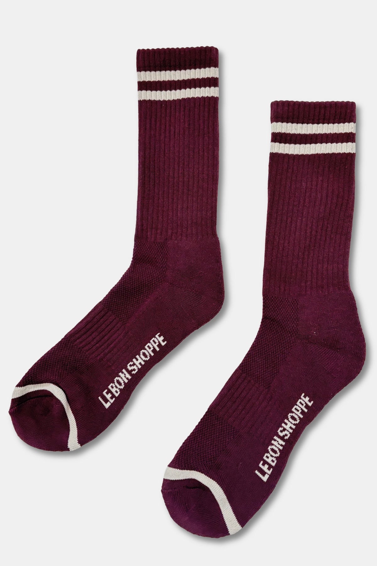 EXTENDED Boyfriend Socks - Maroon