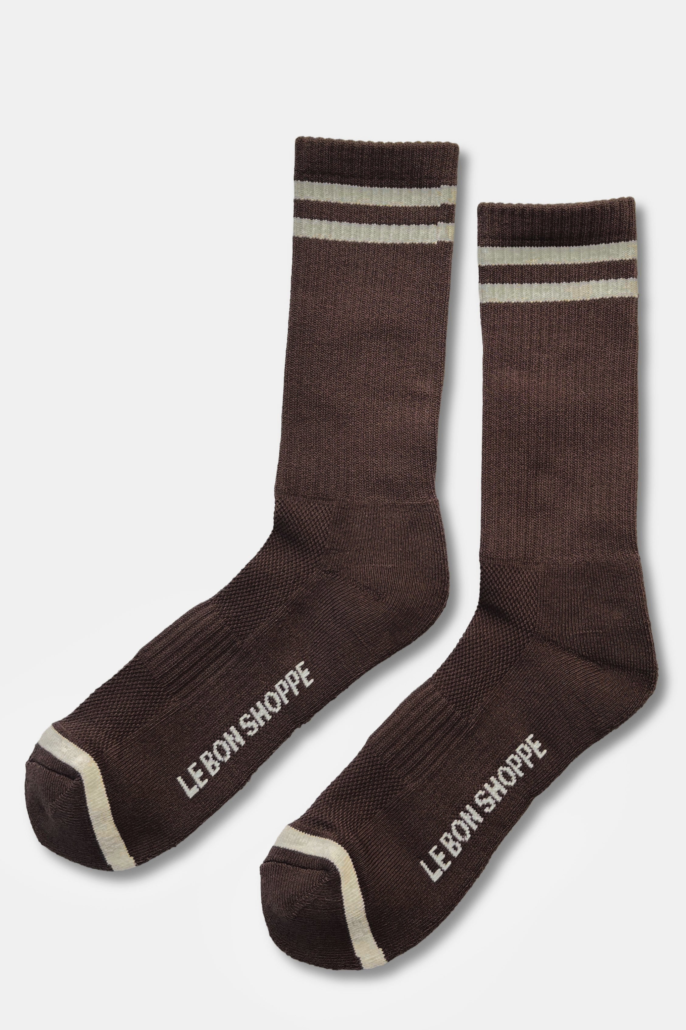 EXTENDED Boyfriend Socks - Wood