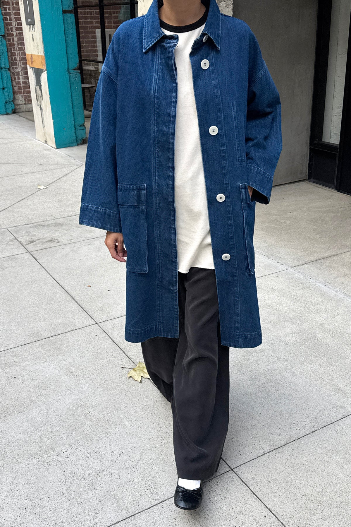 Easy Trench - Dark Denim