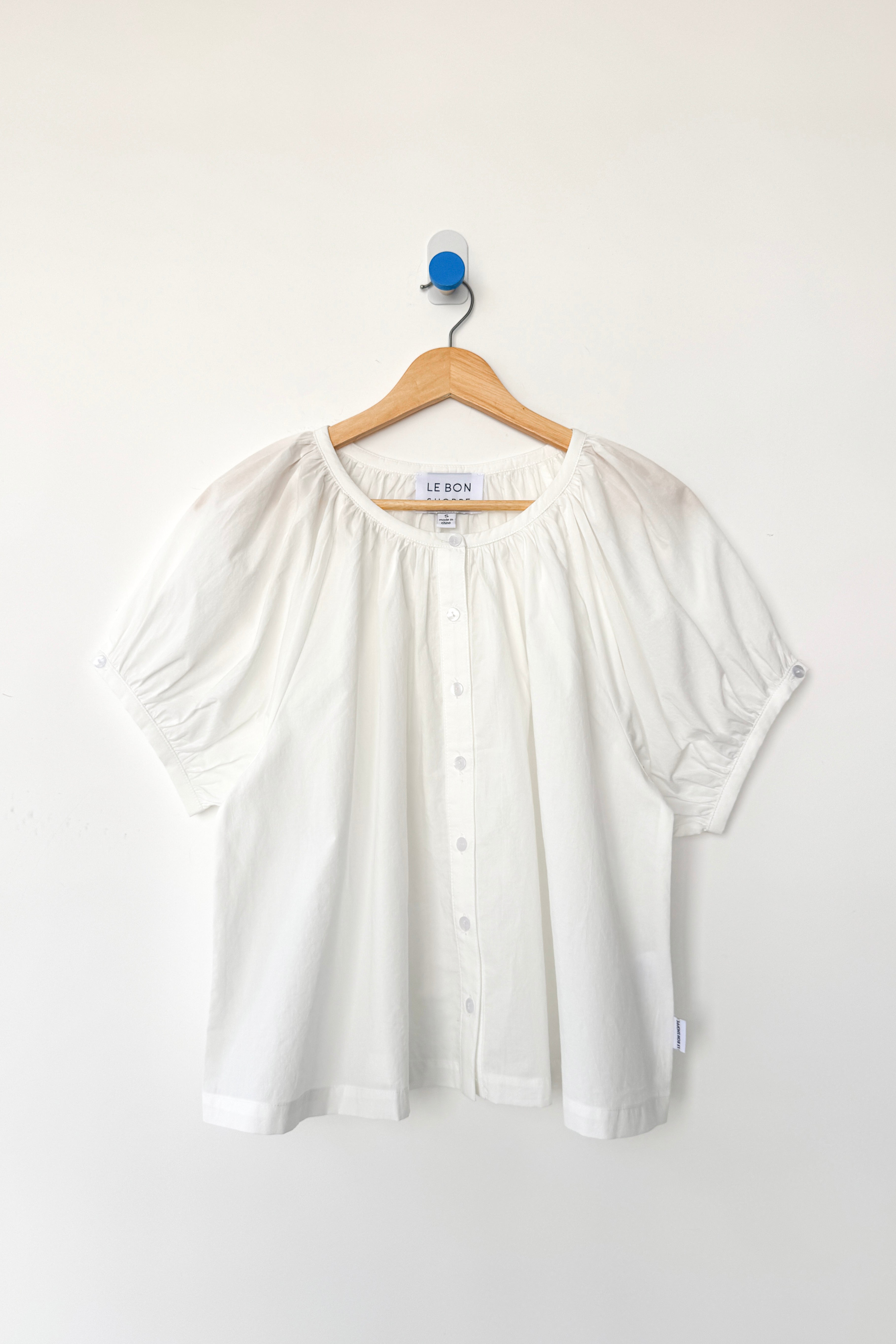 Emily Short Sleeve Top - White