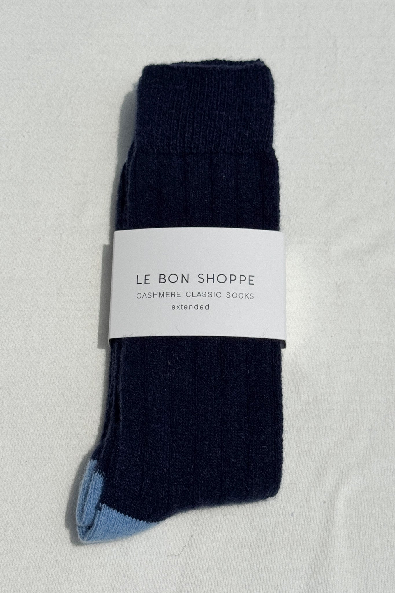 EXTENDED Cashmere Classic Socks - Navy