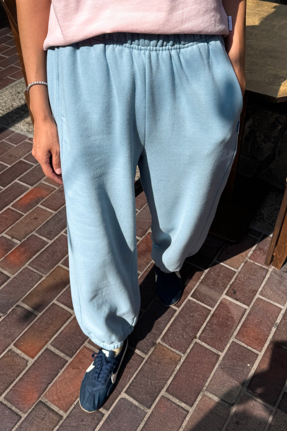 French Terry Balloon Pants - Dream Blue
