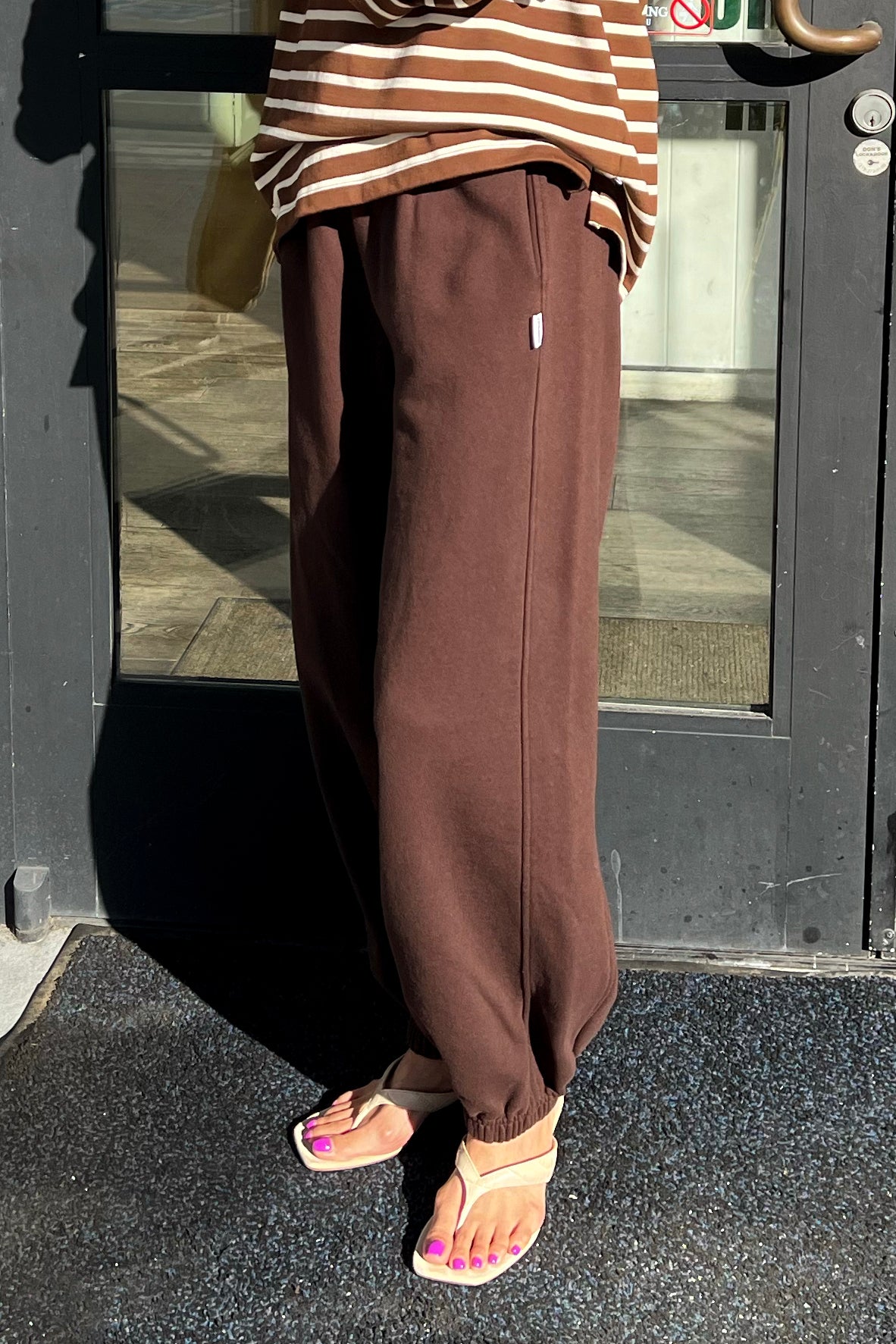 French Terry Balloon Pants - Cocoa Bean