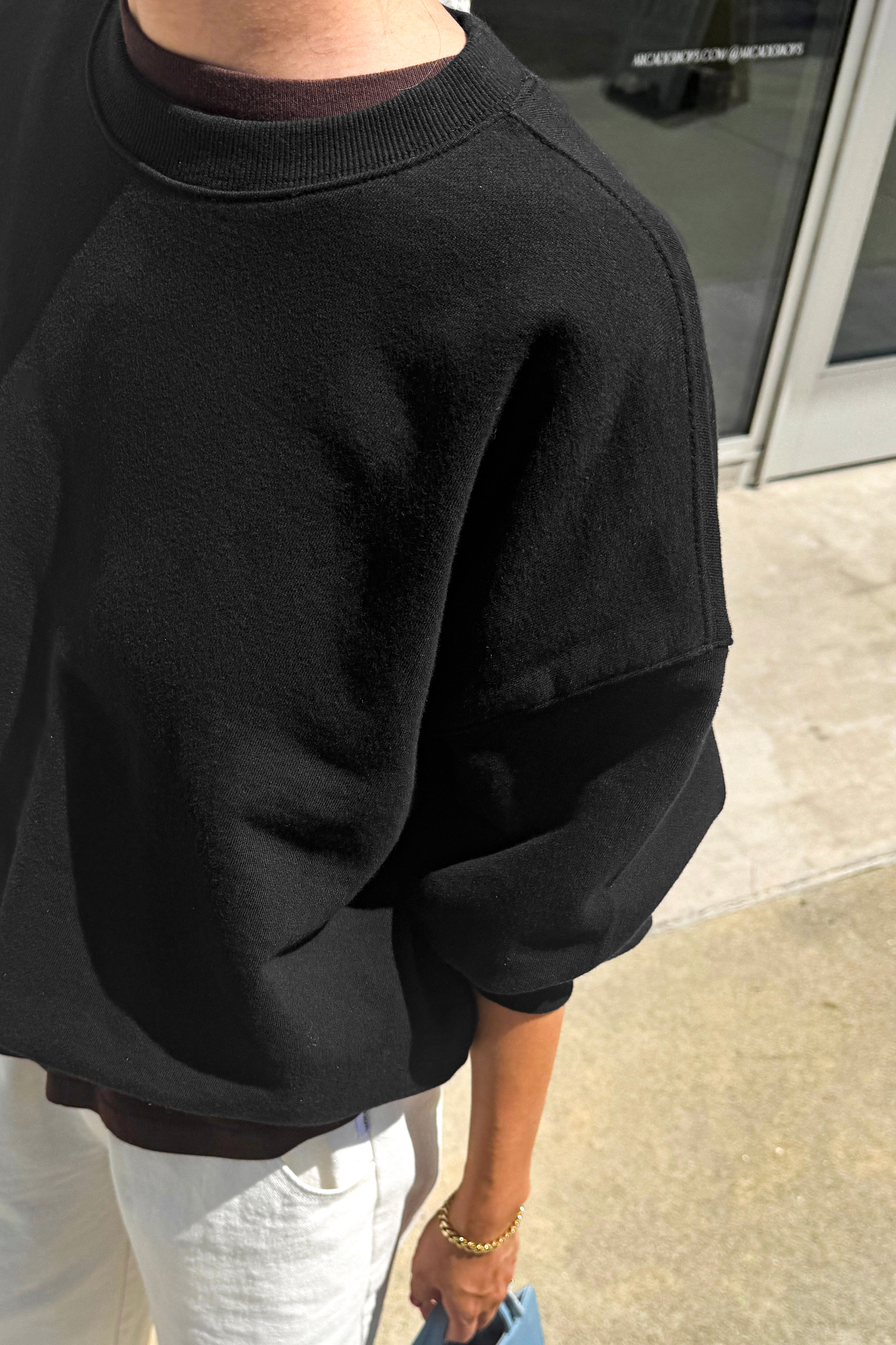 French Terry Core Sweatshirt - Black