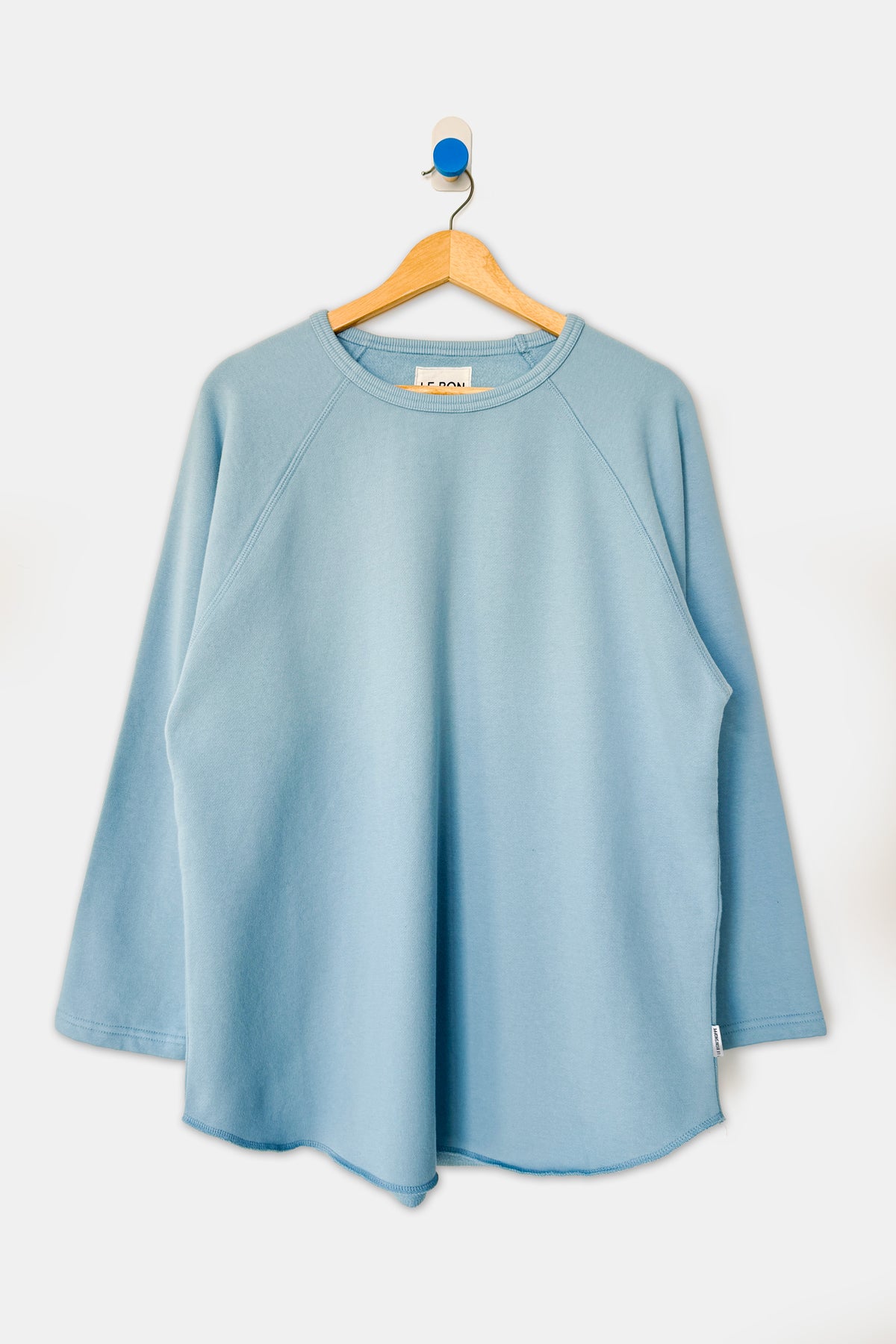 French Terry Raglan Tee - Dream Blue