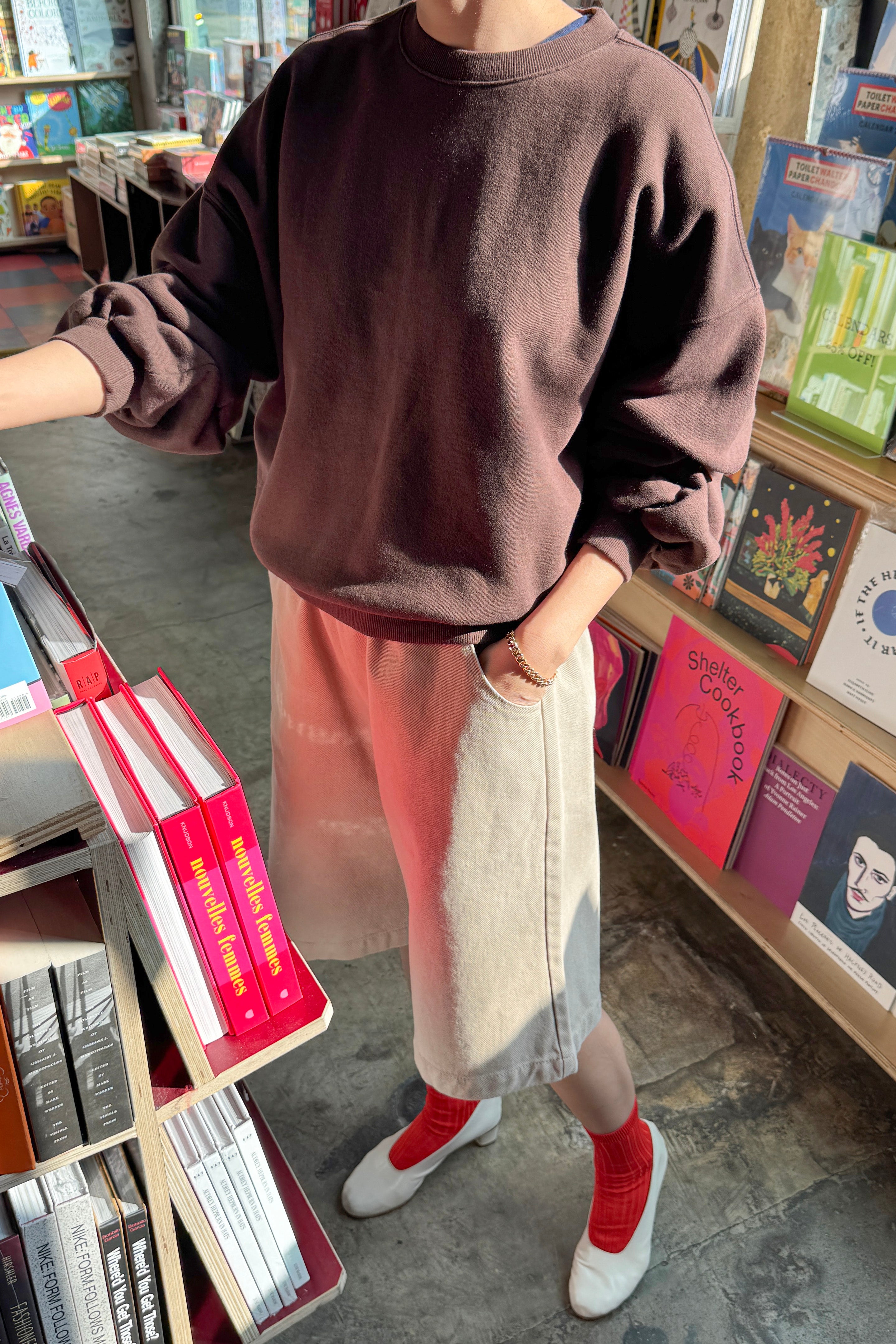 French Terry Core Sweatshirt - Cocoa Bean