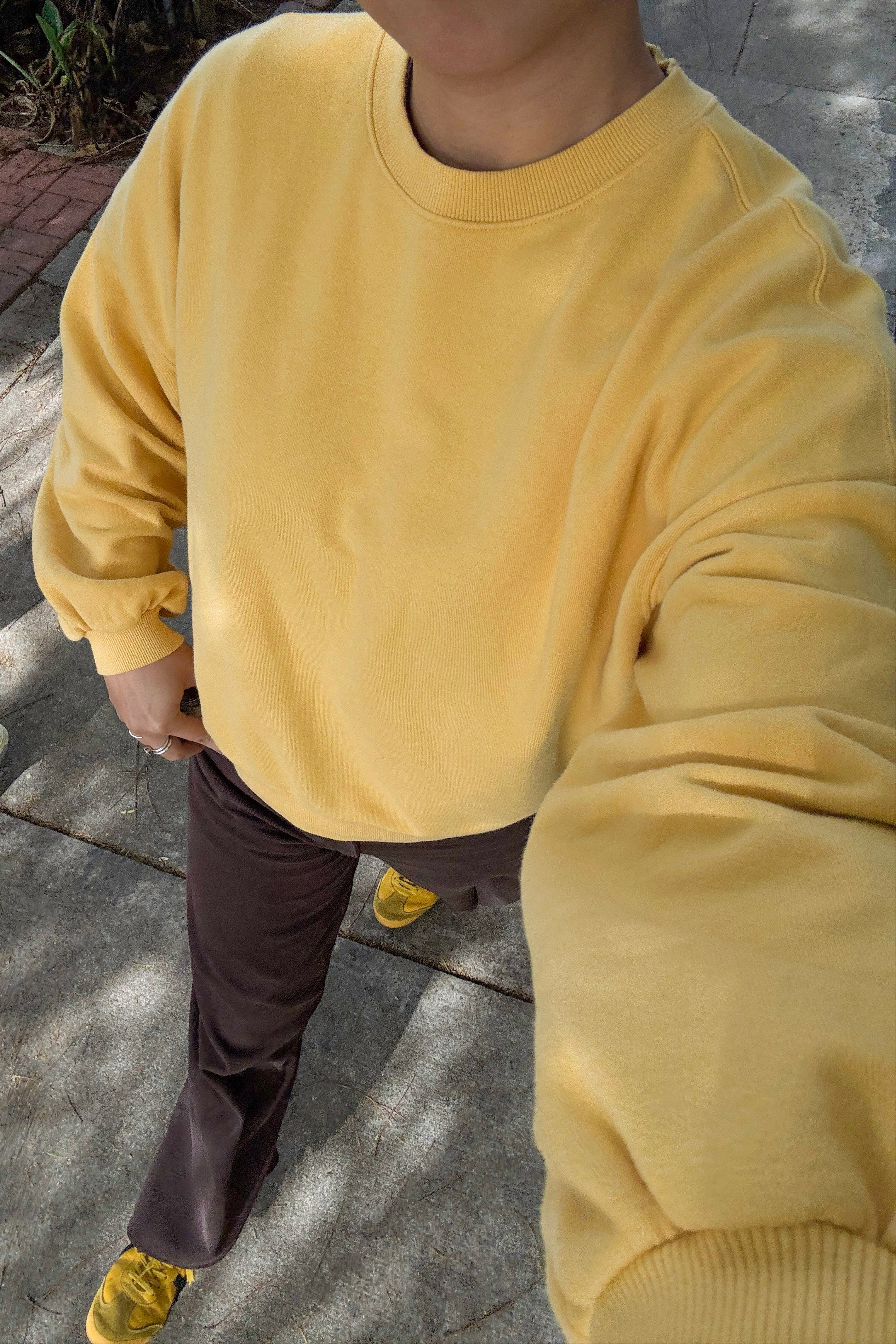French Terry Core Sweatshirt - Deep Yellow