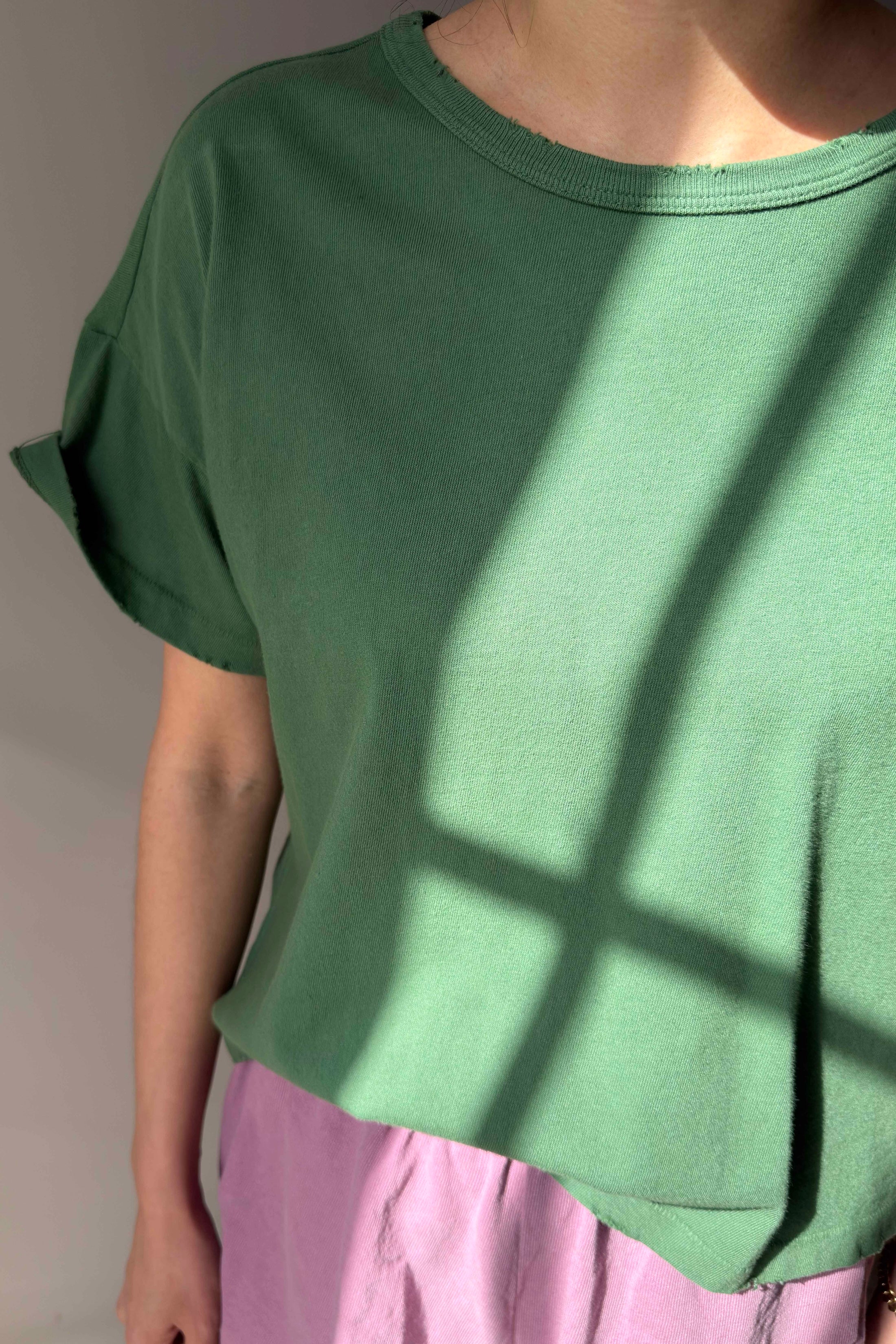 Vintage Fille Tee - Avocado