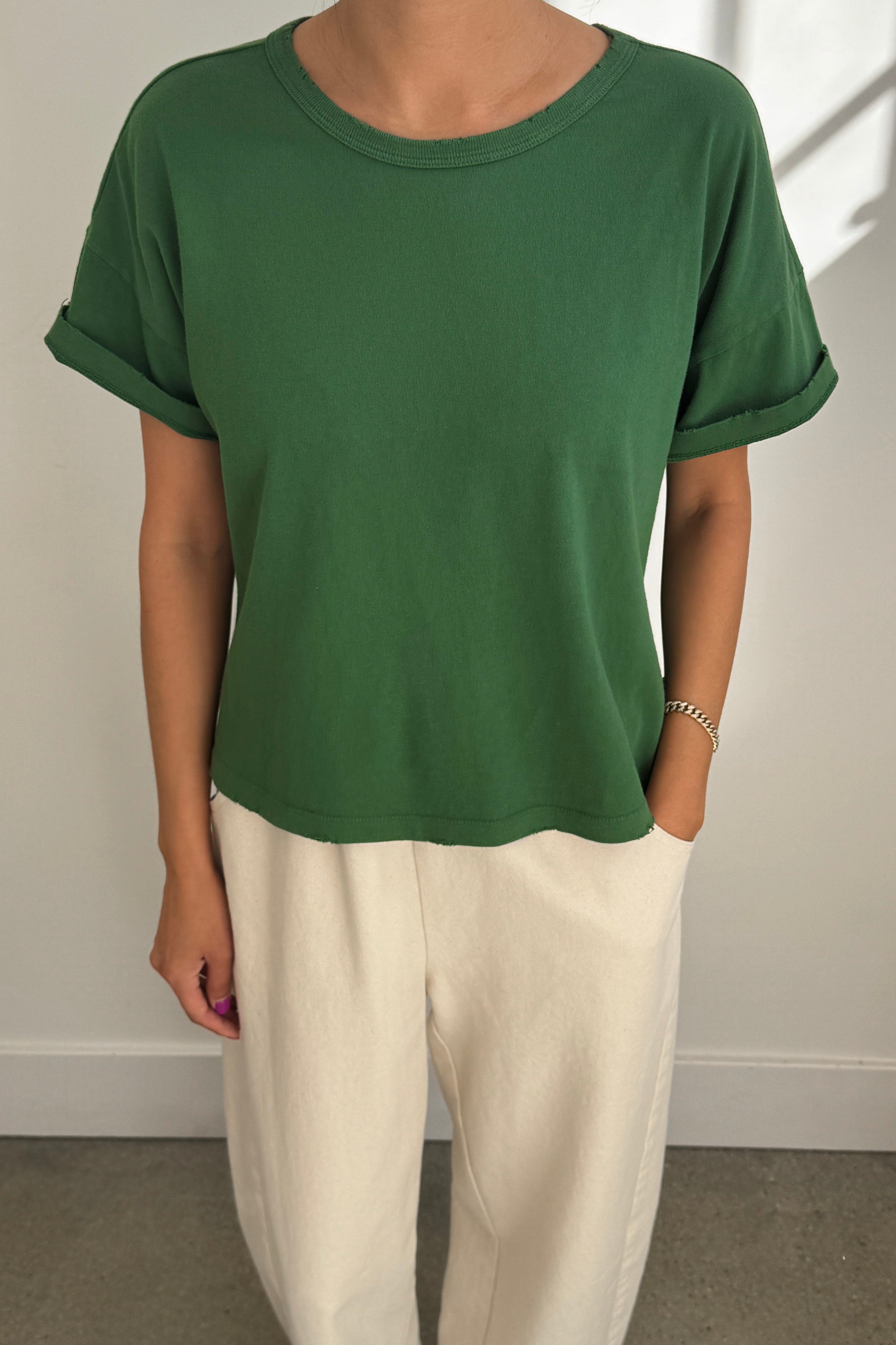 Vintage Fille Tee - Avocado