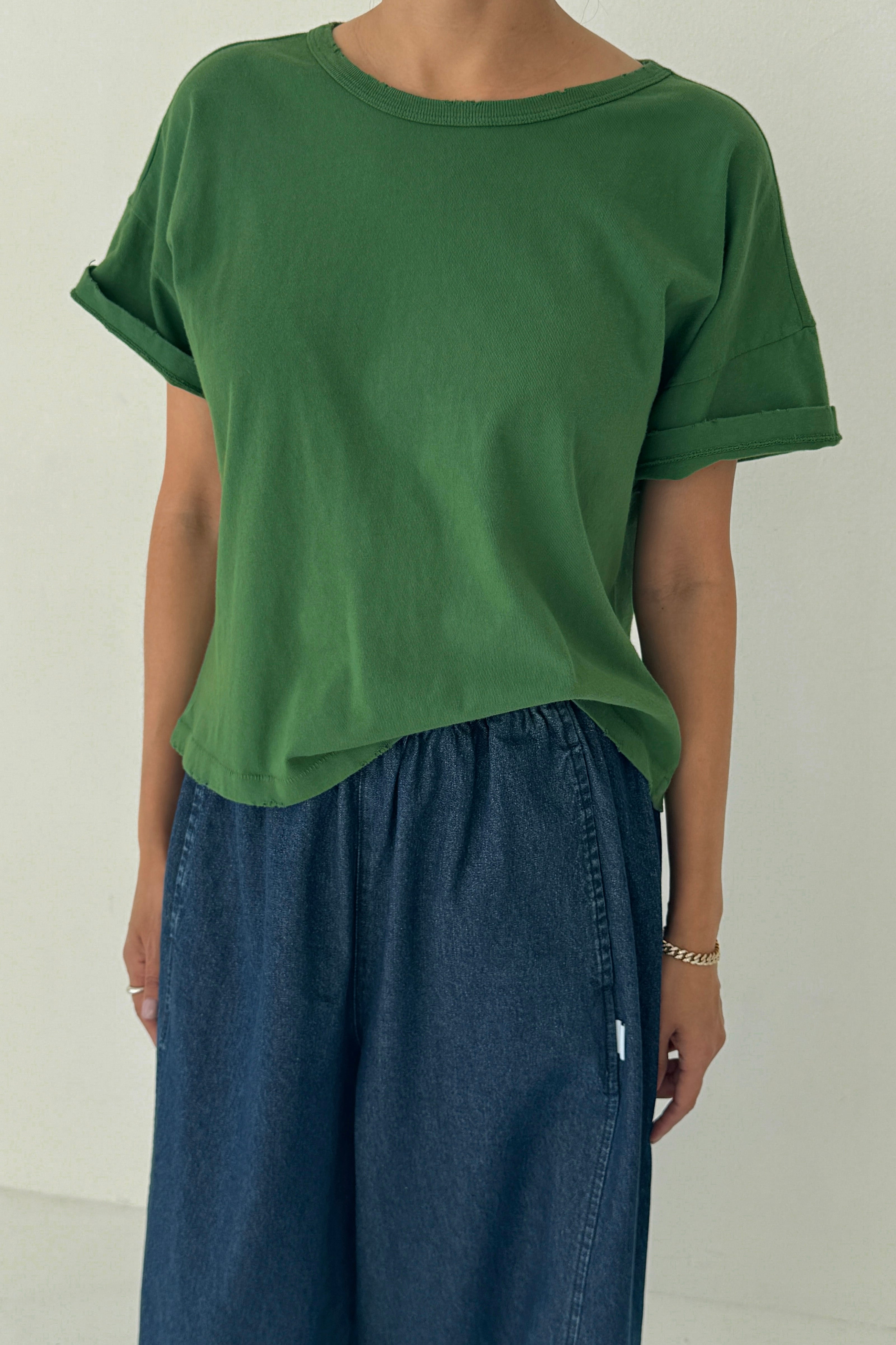 Vintage Fille Tee - Avocado
